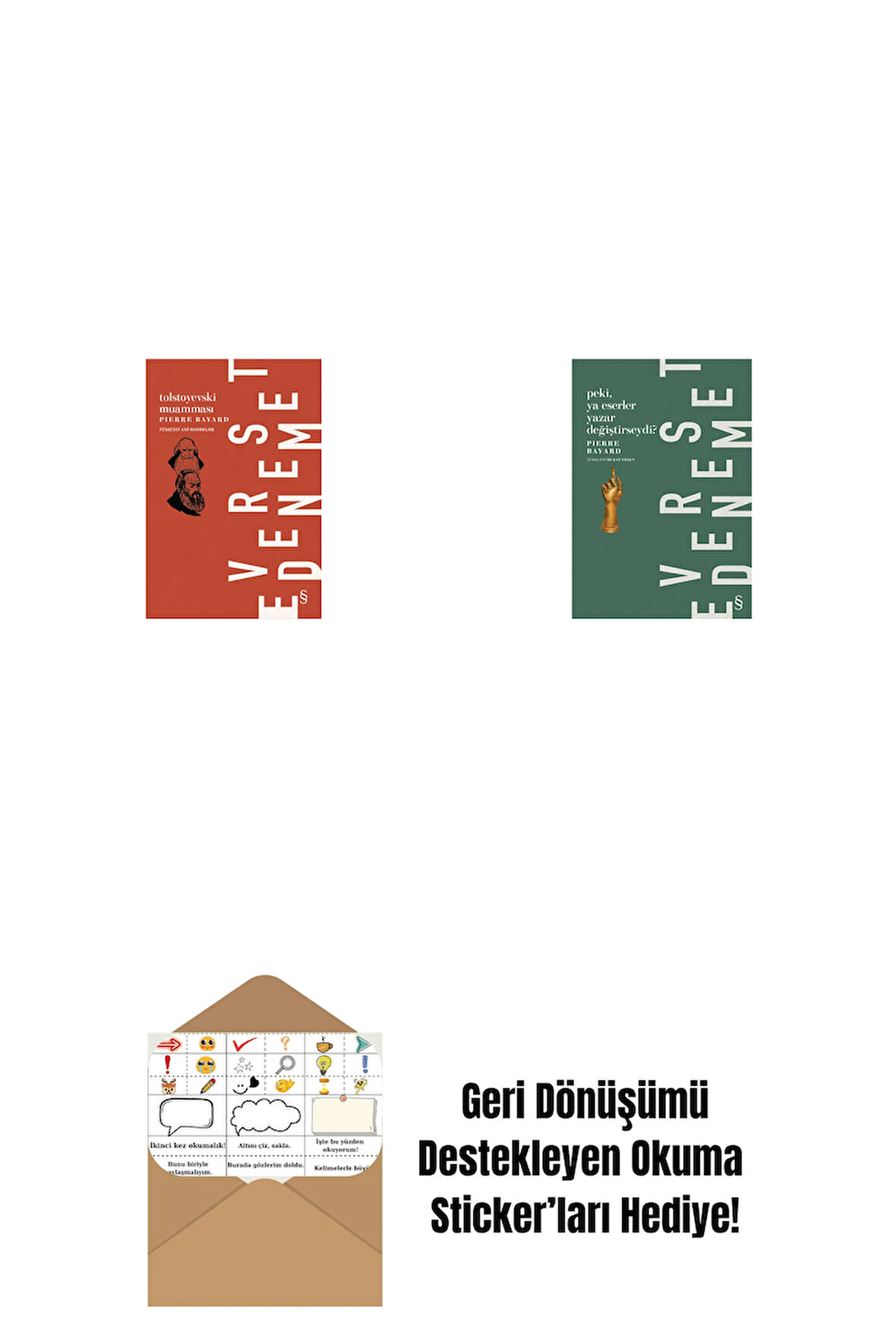 Tolstoyevski Muamması + Peki, Ya Eserler Yazar Değiştirseydi? + Okuma Sticker'ları