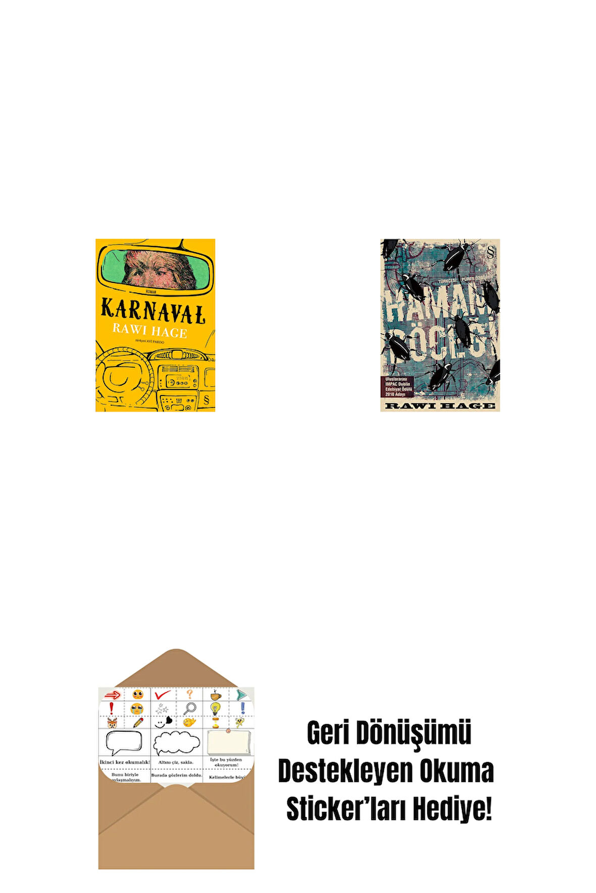 Karnaval + Hamam Böceği + Okuma Sticker'ları