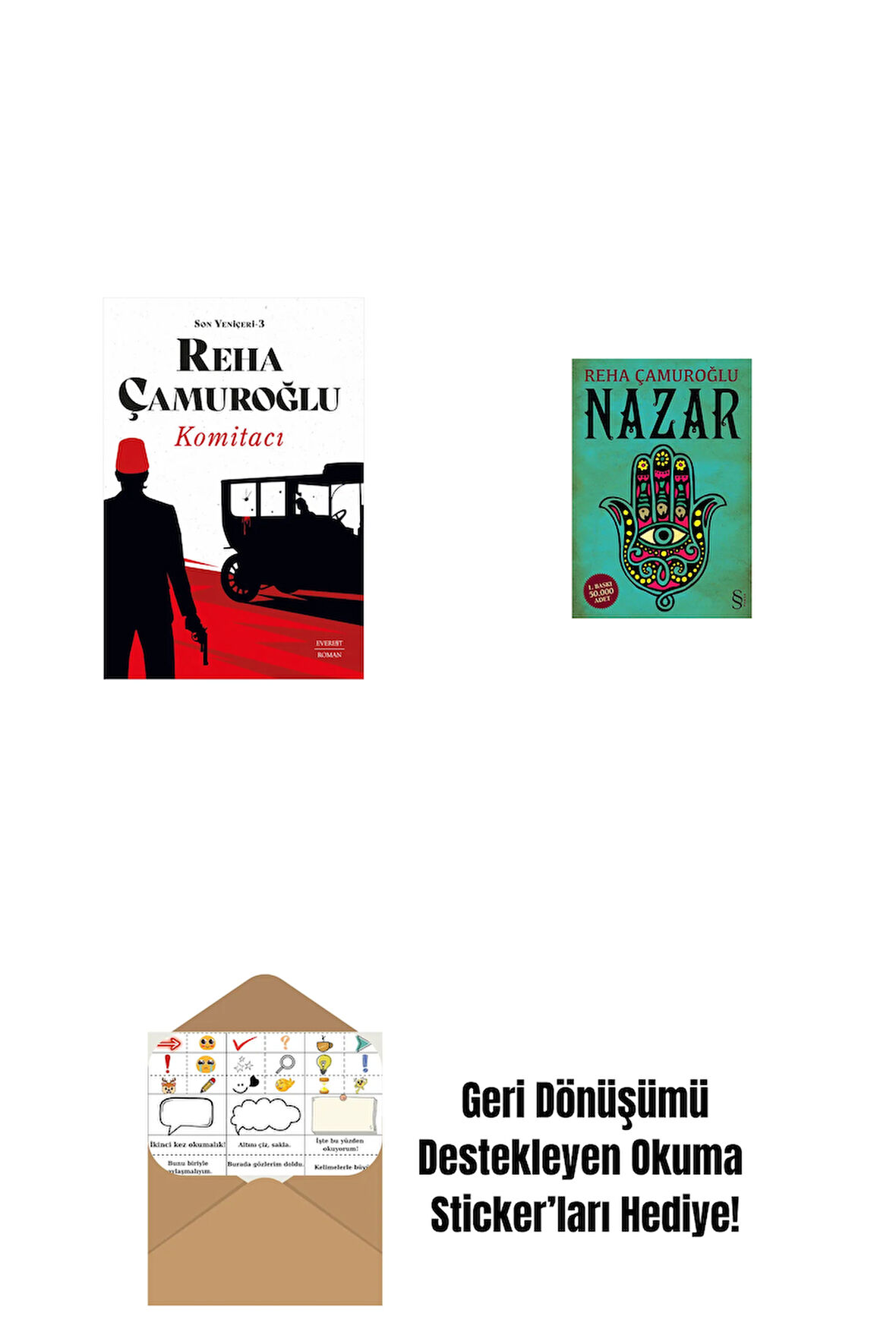 Komitacı + Nazar + Okuma Sticker'ları