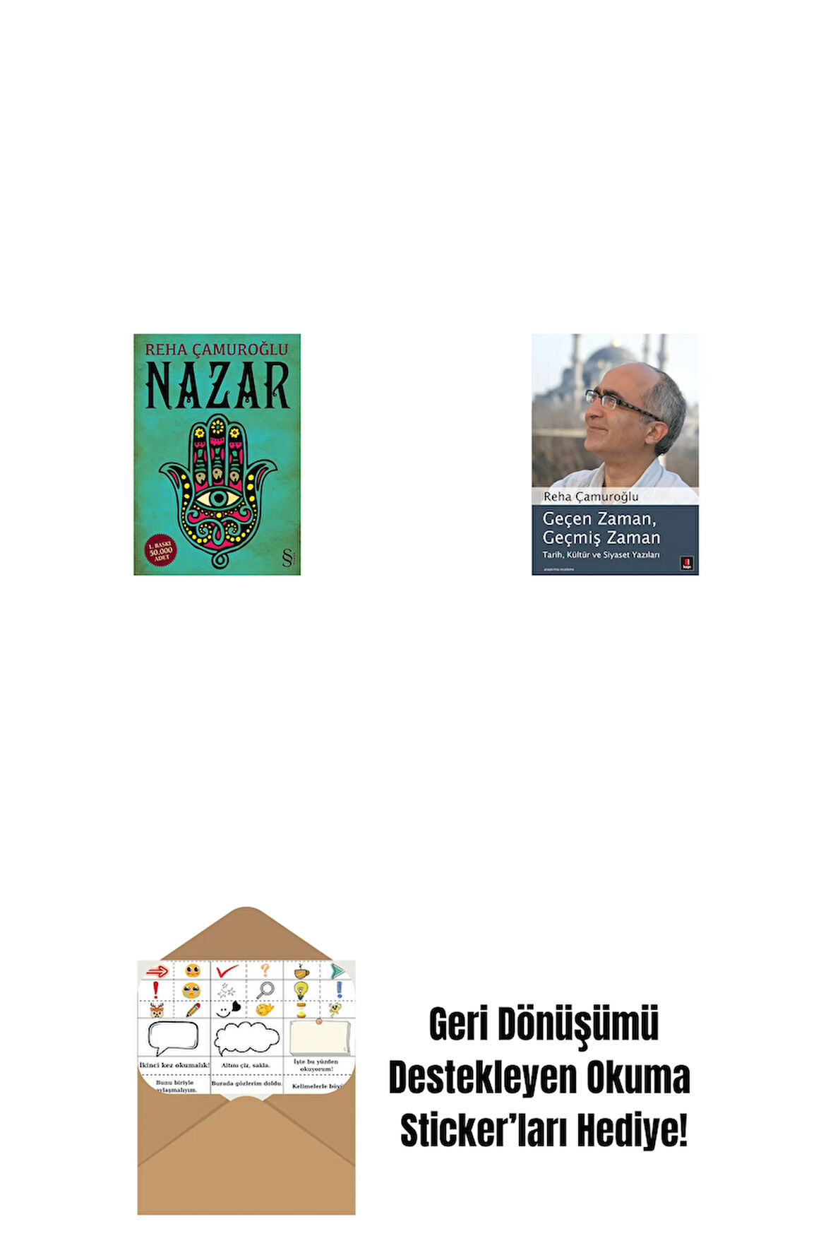 Nazar + Geçen Zaman, Geçmiş Zaman + Okuma Sticker'ları