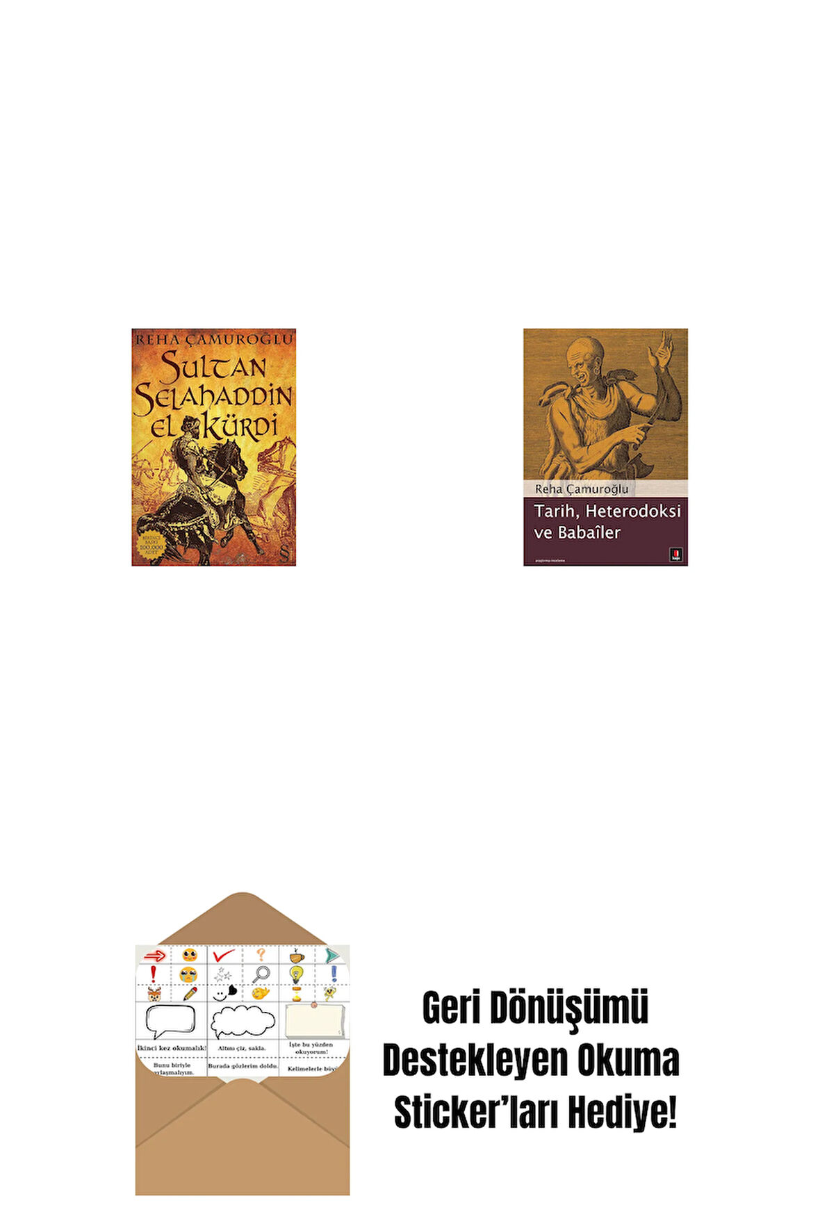 Sultan Selahaddin El Kürdi + Tarih, Heterodoksi ve Babailer + Okuma Sticker'ları