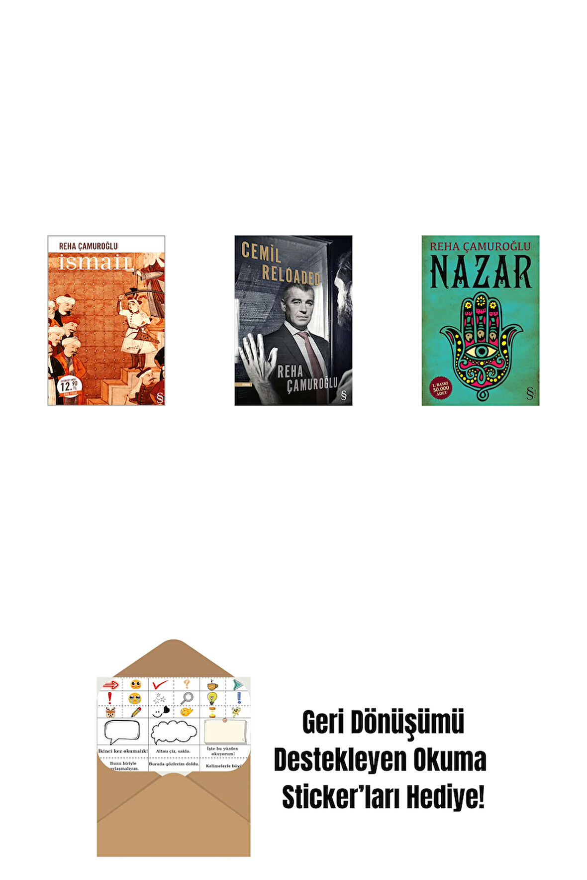 İsmail (Midi Boy) + Cemil Reloaded + Nazar + Okuma Sticker'ları