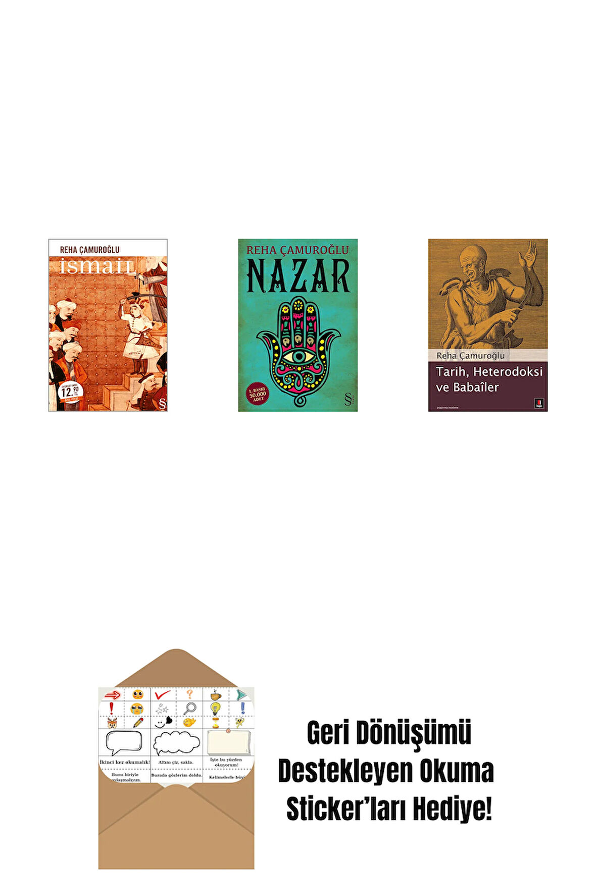 İsmail (Midi Boy) + Nazar + Tarih, Heterodoksi ve Babailer + Okuma Sticker'ları