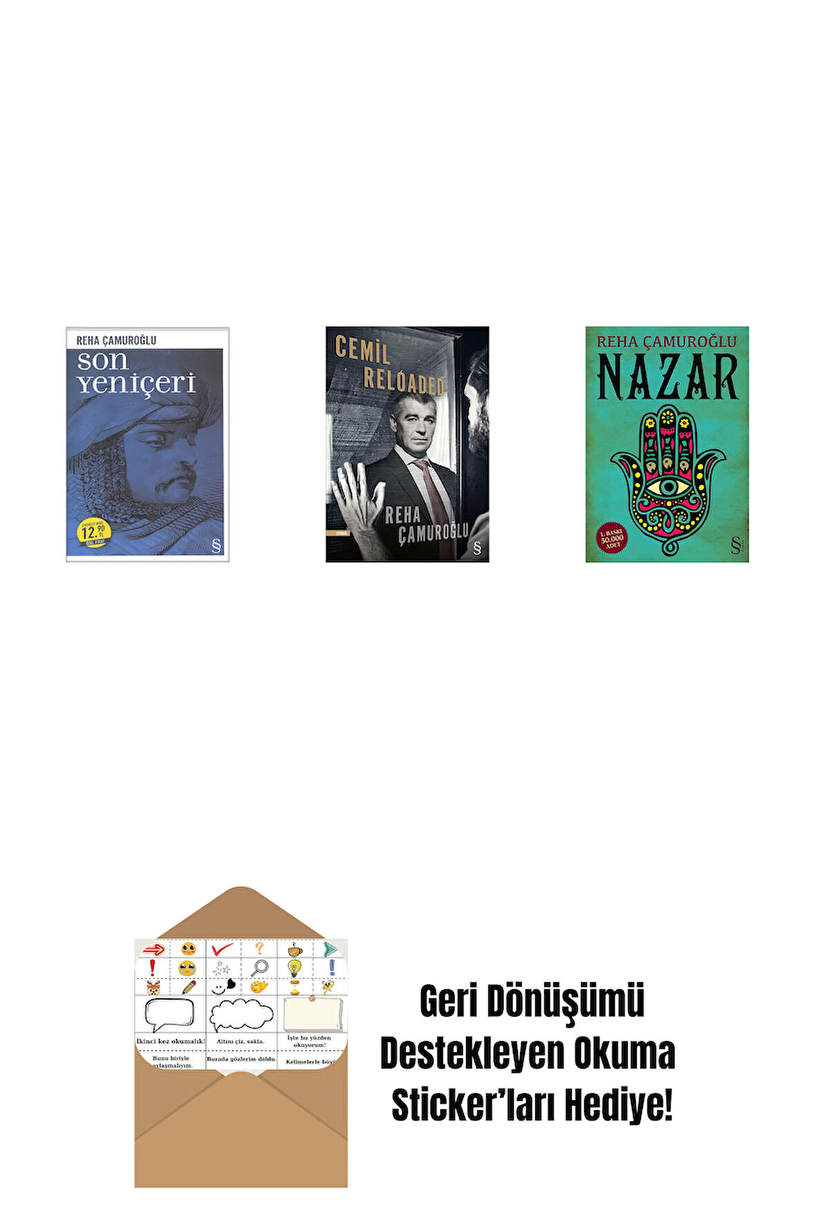 Son Yeniçeri (Midi Boy) + Cemil Reloaded + Nazar + Okuma Sticker'ları