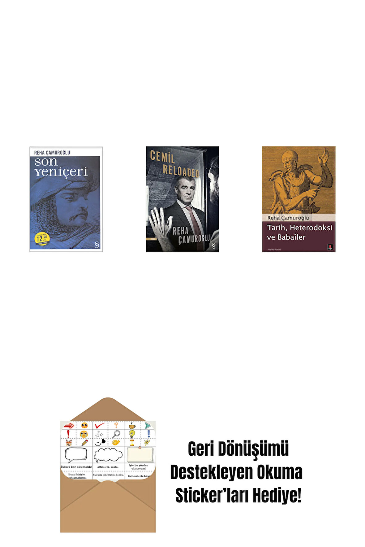 Son Yeniçeri (Midi Boy) + Cemil Reloaded + Tarih, Heterodoksi ve Babailer + Okuma Sticker'ları