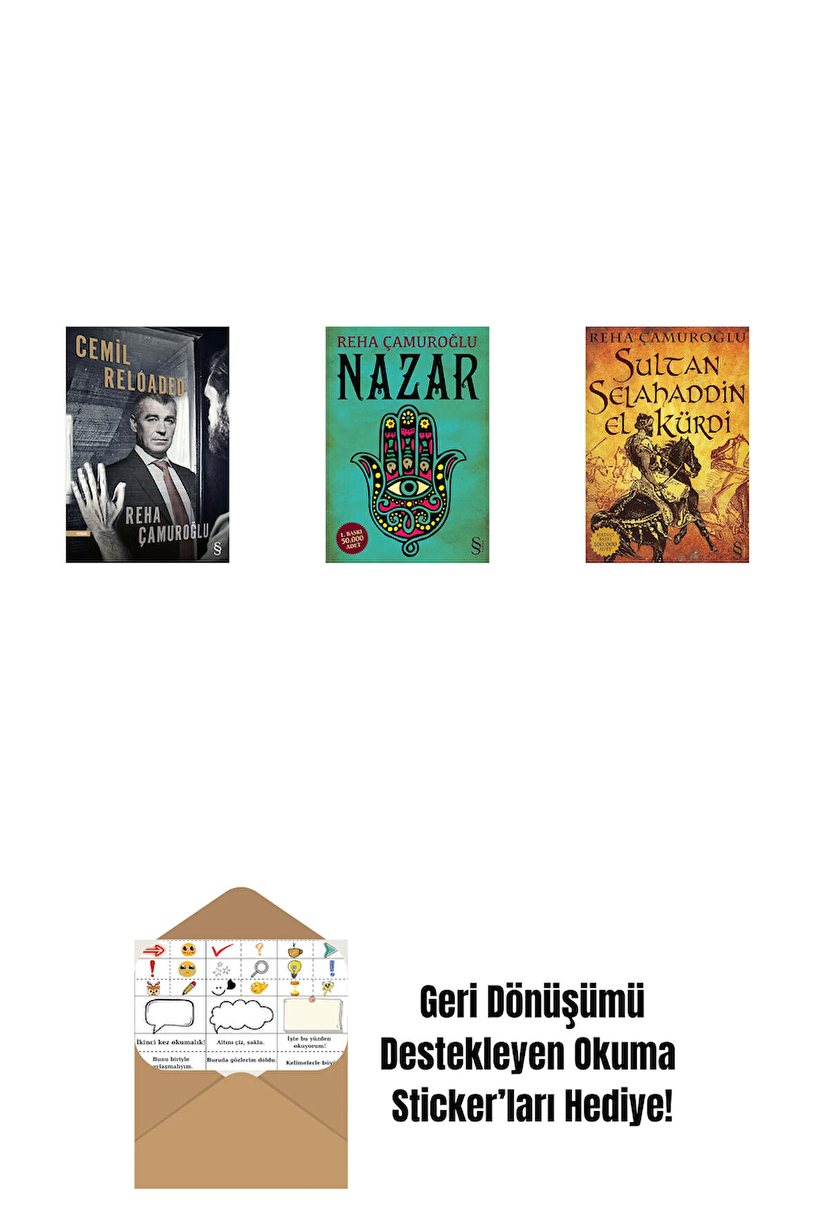 Cemil Reloaded + Nazar + Sultan Selahaddin El Kürdi + Okuma Sticker'ları