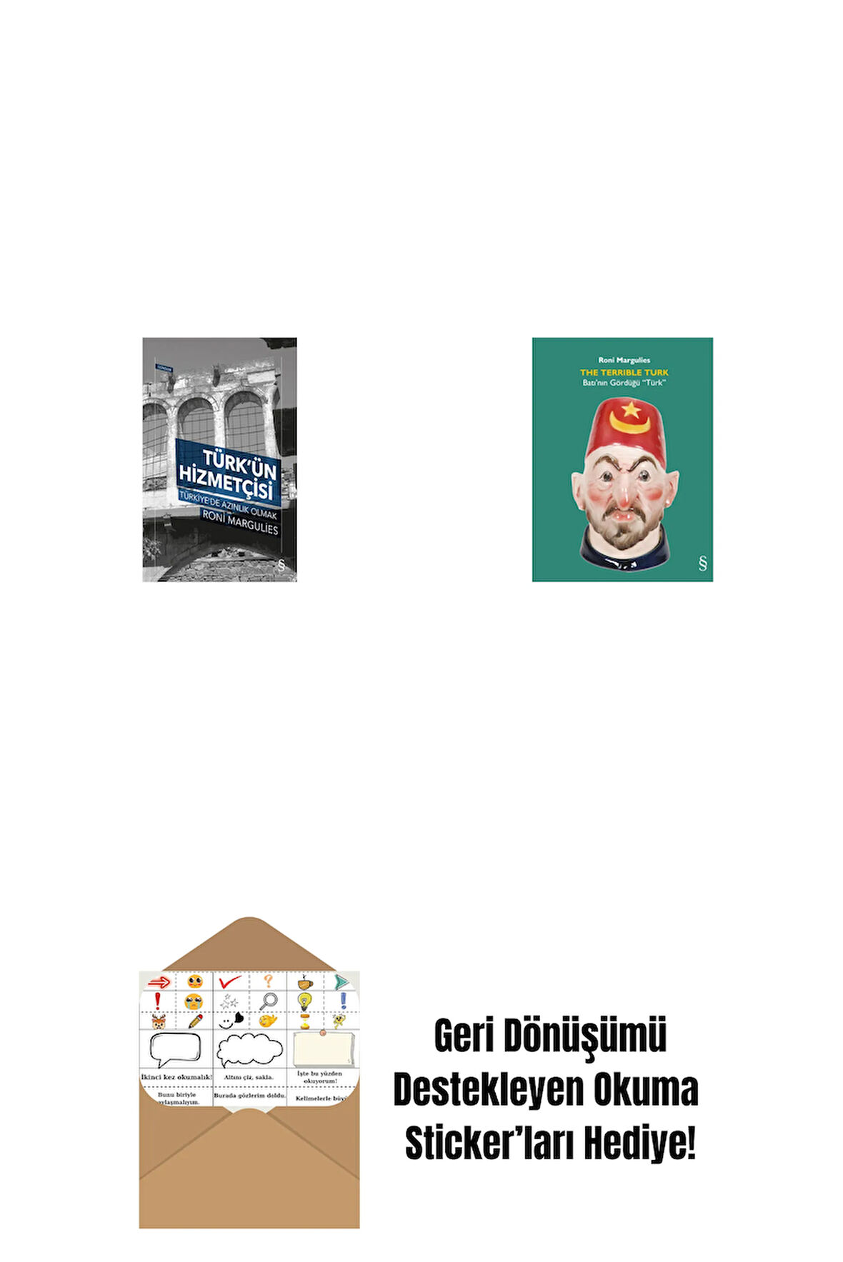 Türk’ün Hizmetçisi + The Terrible Turk + Okuma Sticker'ları
