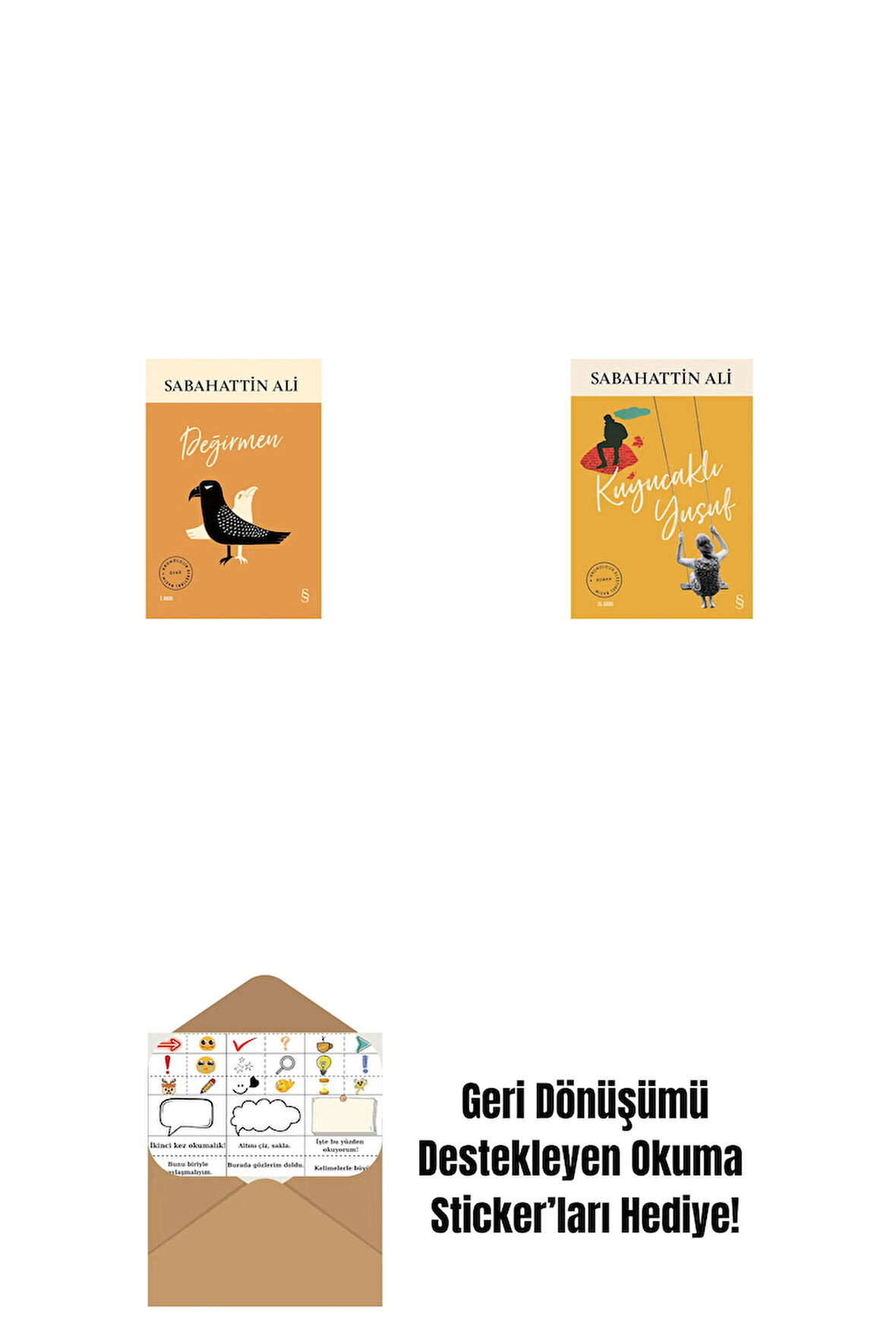 Değirmen + Kuyucaklı Yusuf + Okuma Sticker'ları