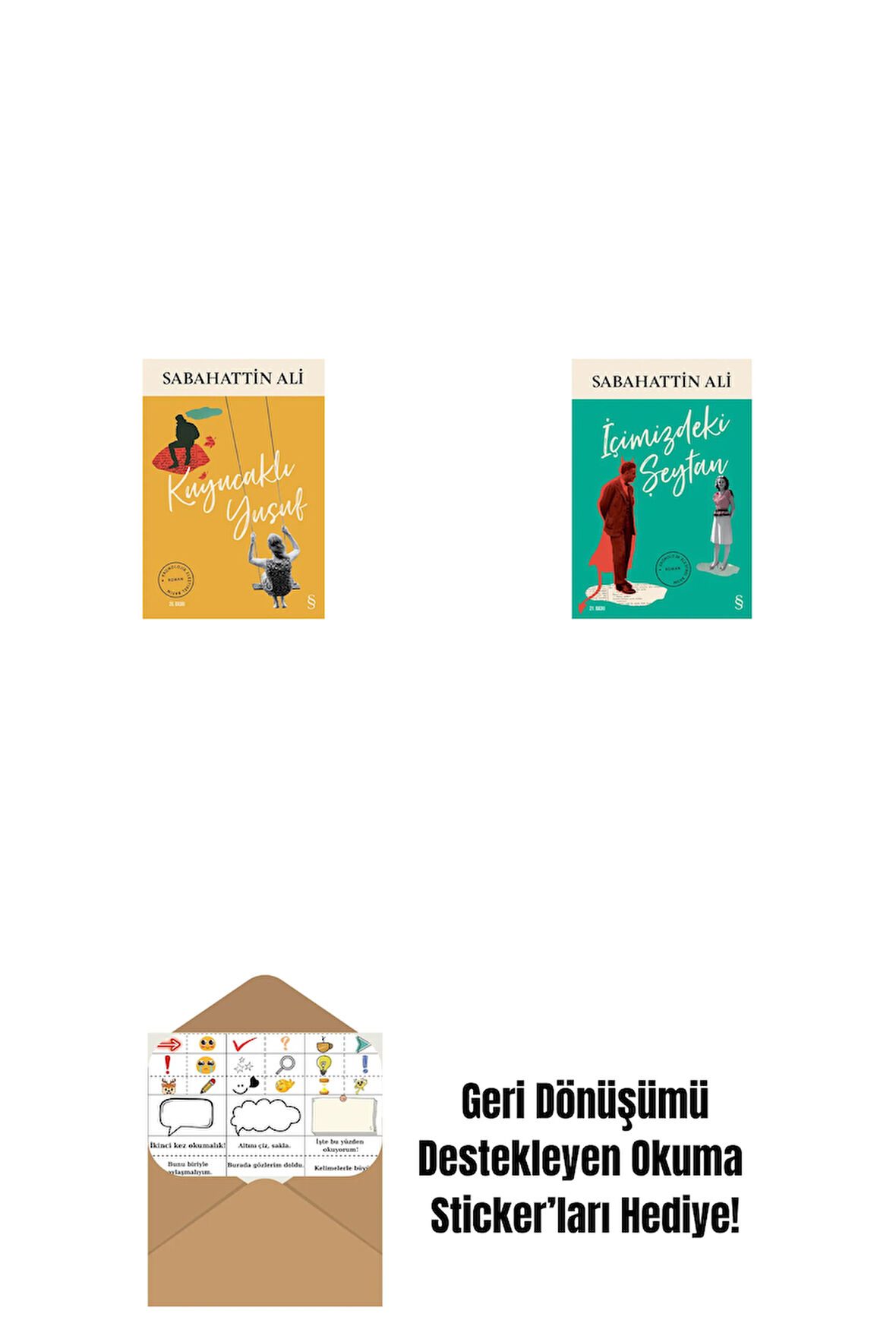 Kuyucaklı Yusuf + İçimizdeki Şeytan + Okuma Sticker'ları