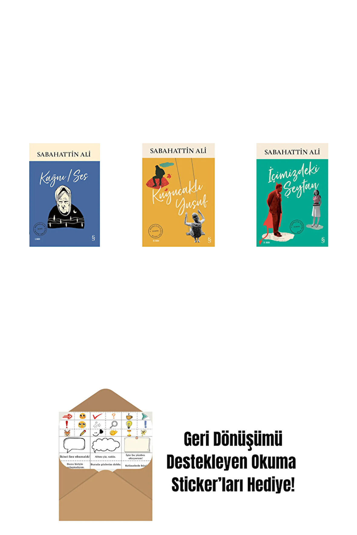 Kağnı / Ses + Kuyucaklı Yusuf + İçimizdeki Şeytan + Okuma Sticker'ları