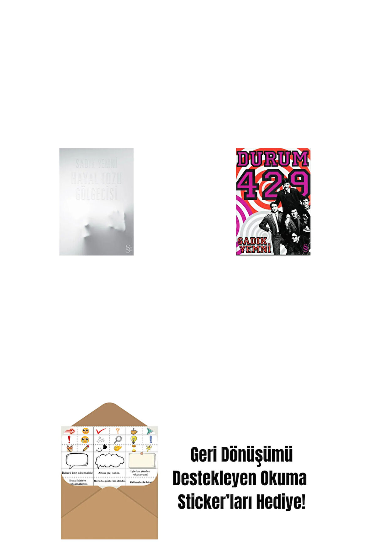 Hayal Tozu Gölgecisi + Durum 429 + Okuma Sticker'ları