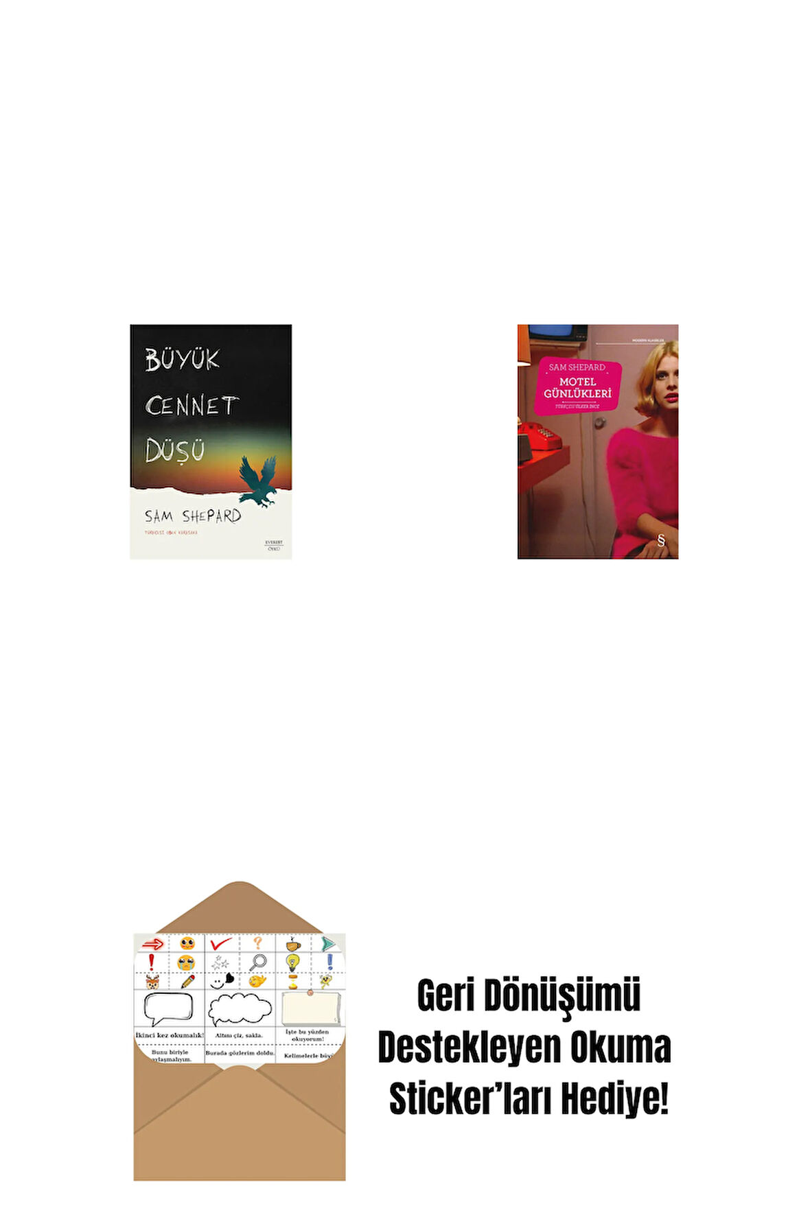 Büyük Cennet Düşü + Motel Günlükleri + Okuma Sticker'ları