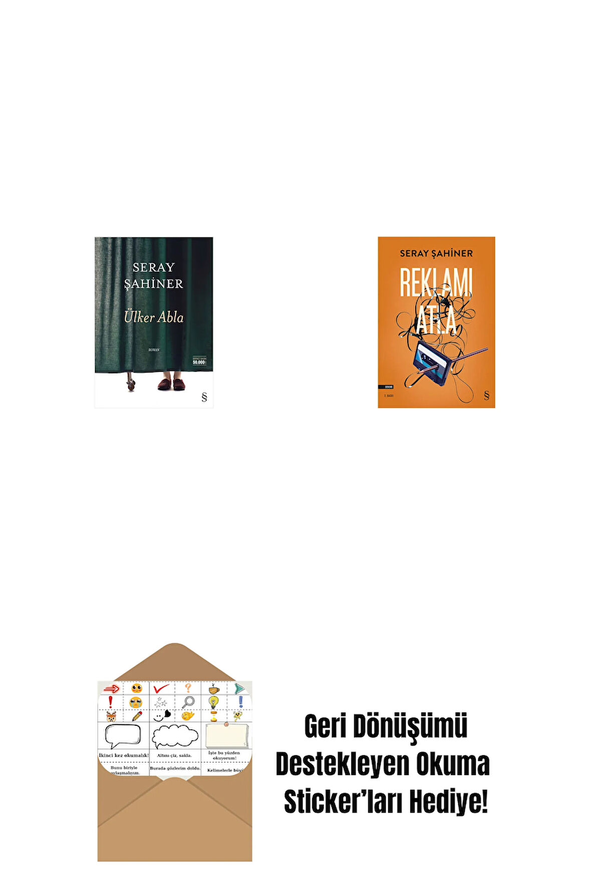 Ülker Abla + Reklamı Atla + Okuma Sticker'ları