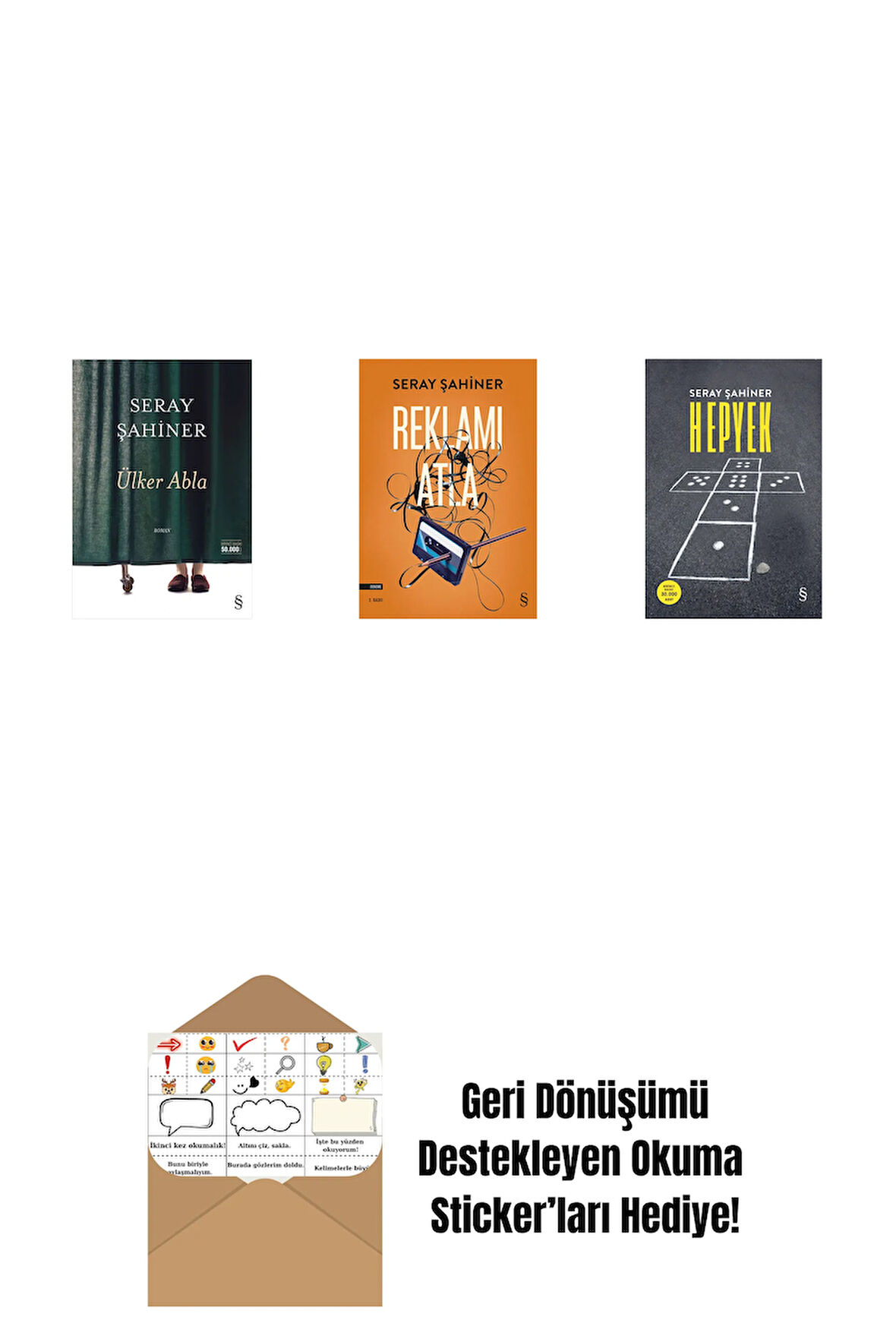 Ülker Abla + Reklamı Atla + Hepyek + Okuma Sticker'ları