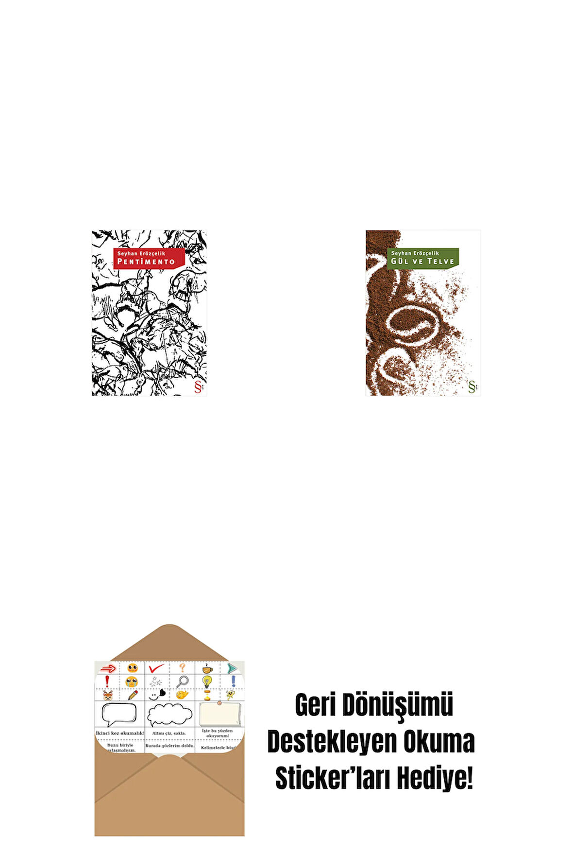 Pentimento + Gül ve Telve + Okuma Sticker'ları