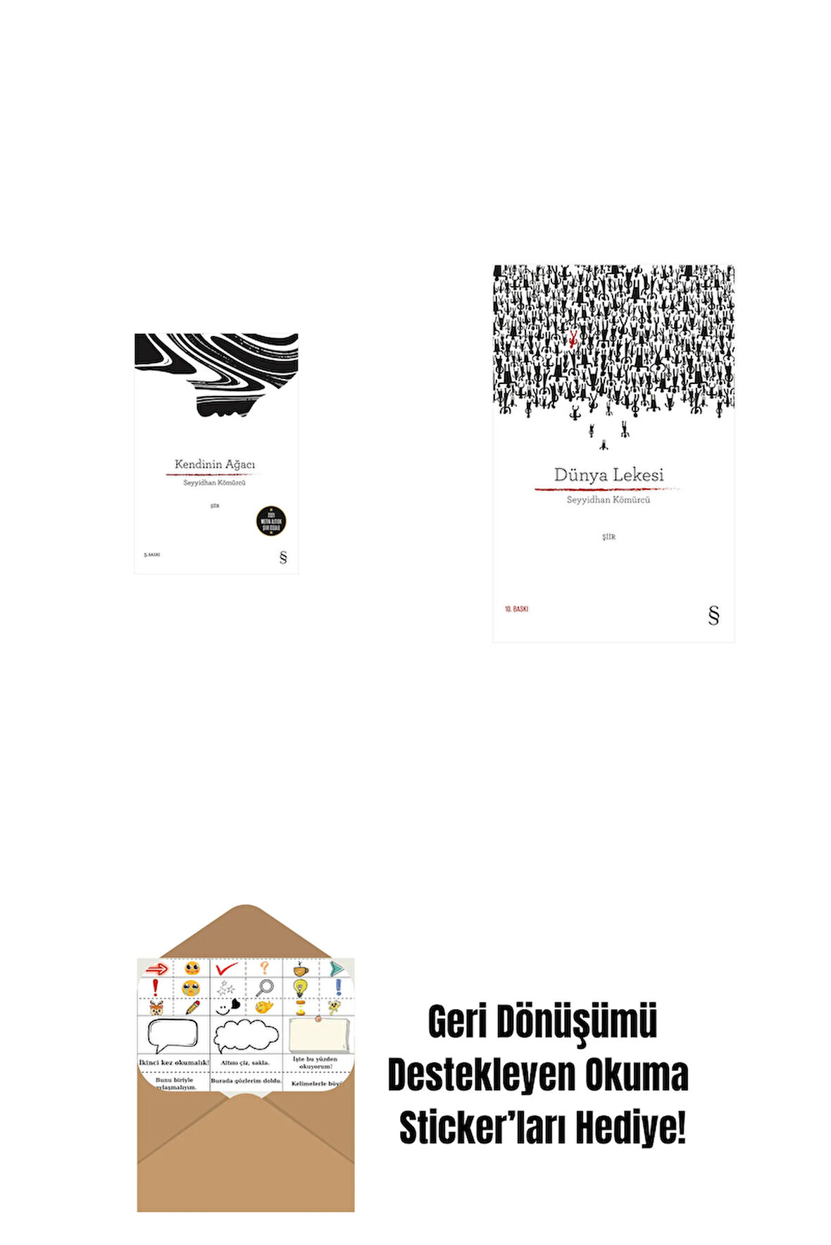 Kendinin  Ağacı + Dünya Lekesi + Okuma Sticker'ları