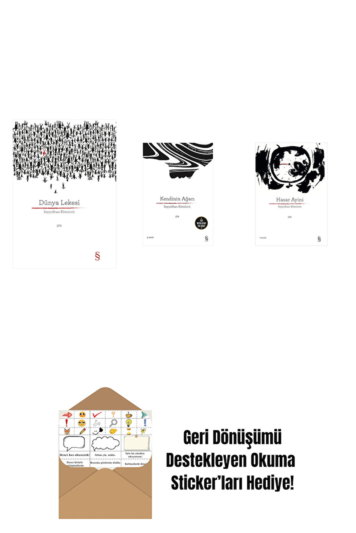 Dünya Lekesi (Ciltli) + Kendinin  Ağacı + Hasar Ayini + Okuma Sticker'ları