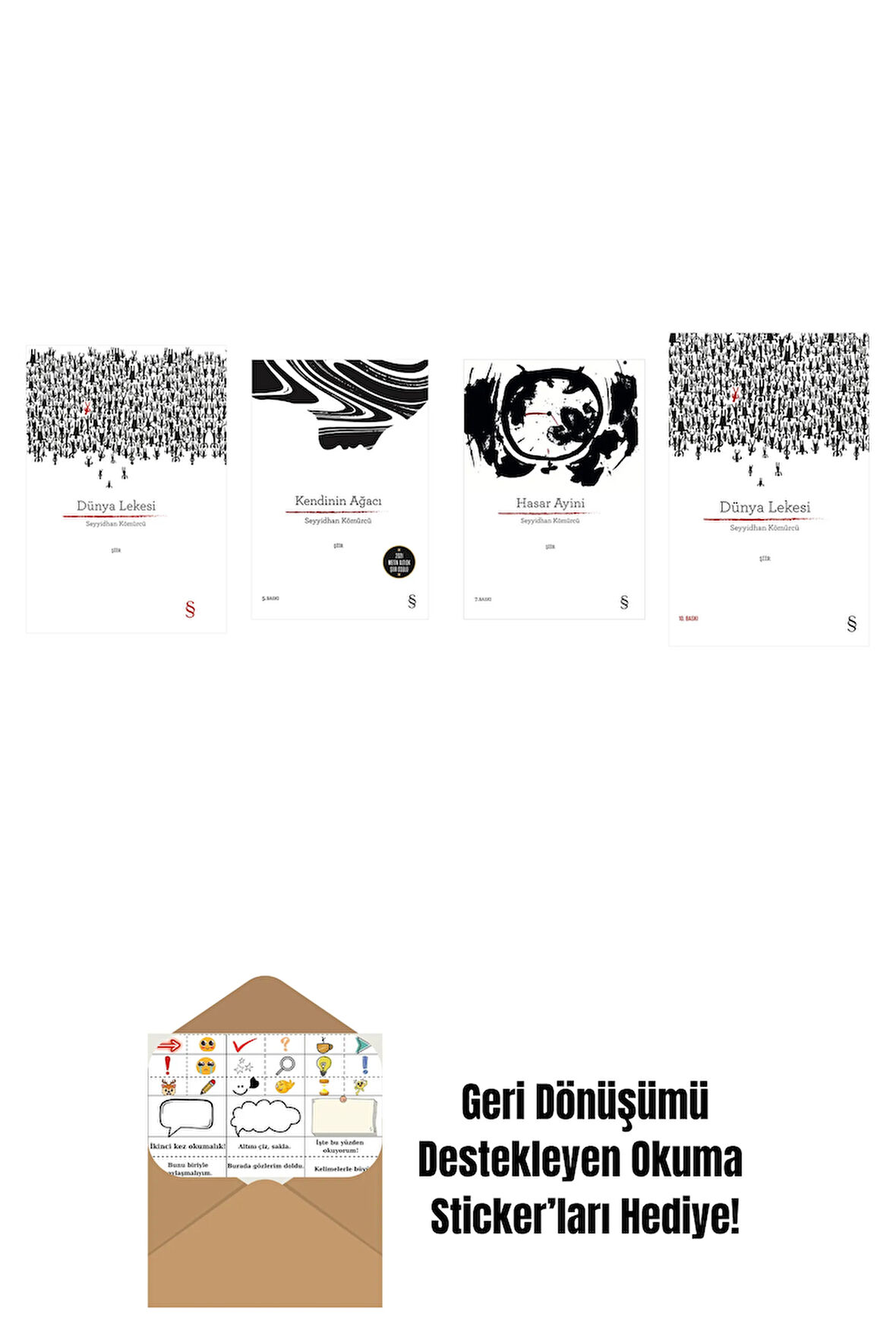 Seyyidhan Kömürcü 4 Kitap Set + Okuma Sticker'ları