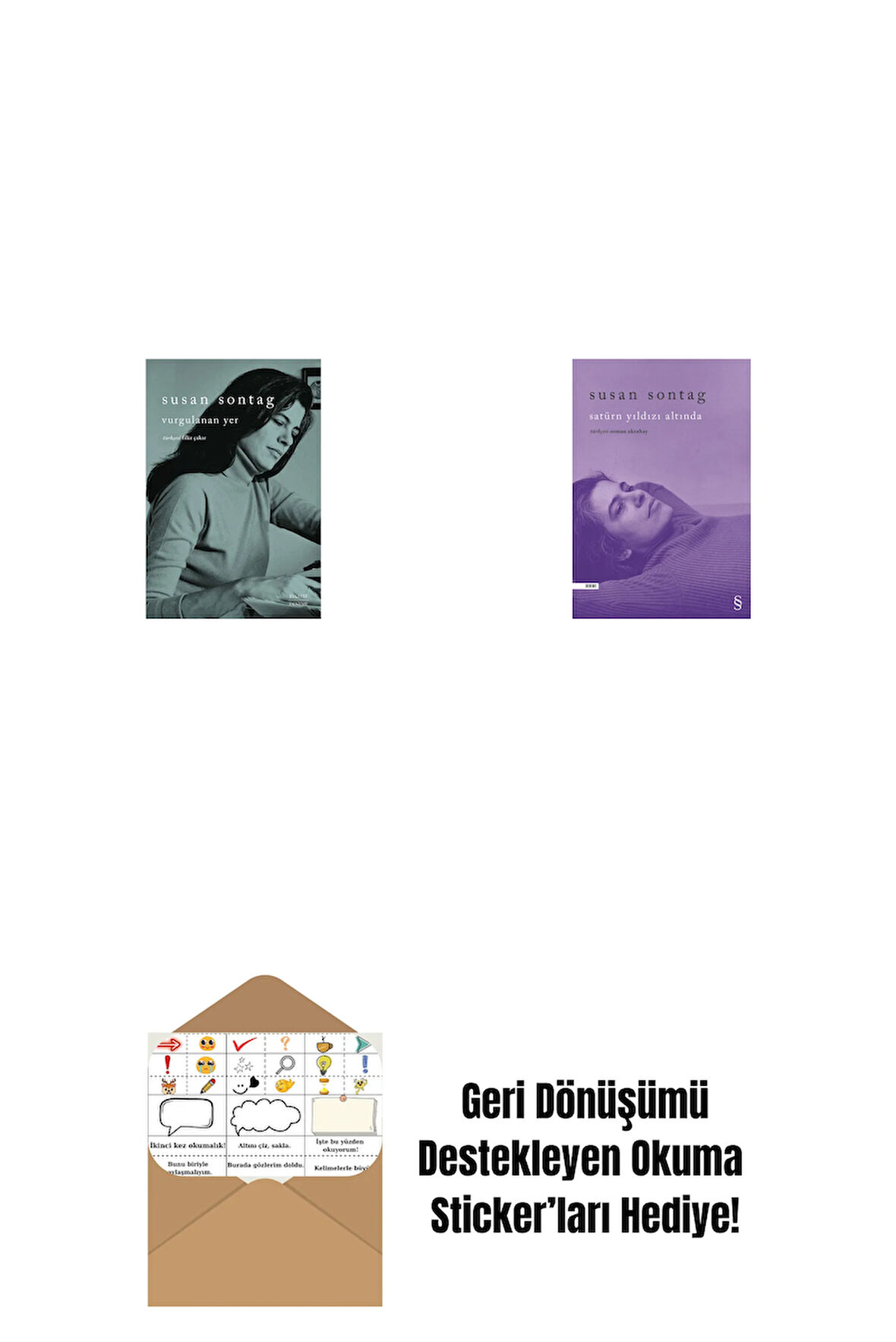 Vurgulanan Yer + Satürn Yıldızı Altında + Okuma Sticker'ları