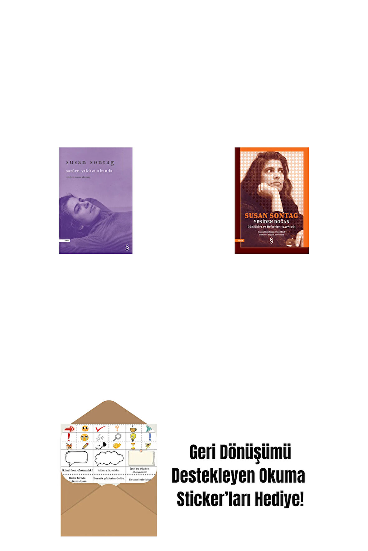 Satürn Yıldızı Altında + Yeniden Doğan + Okuma Sticker'ları