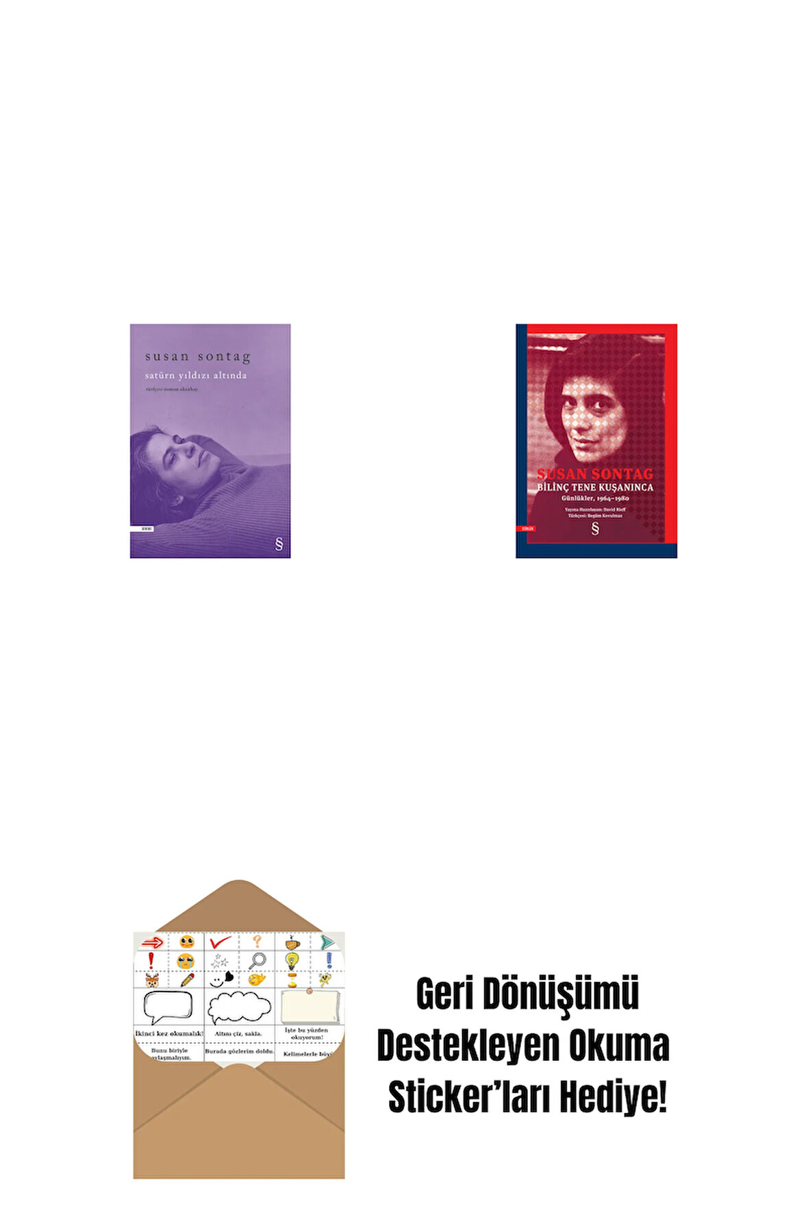 Satürn Yıldızı Altında + Bilinç Tene Kuşanınca + Okuma Sticker'ları