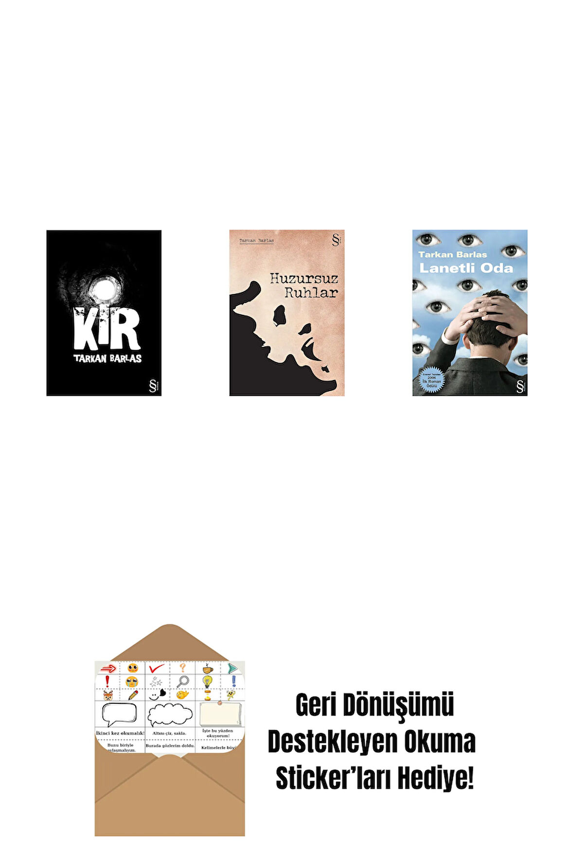 Kir + Huzursuz Ruhlar + Lanetli Oda + Okuma Sticker'ları