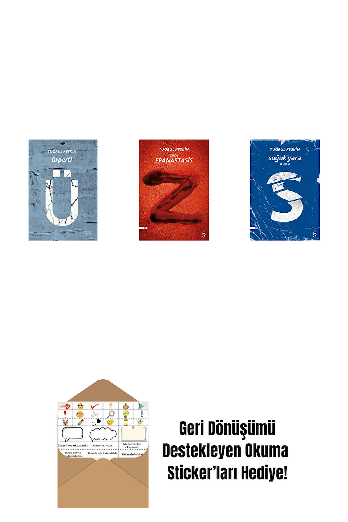 Ürperti + Zito İ Epanastasis - Yaşasın İsyan + Soğuk Yara + Okuma Sticker'ları