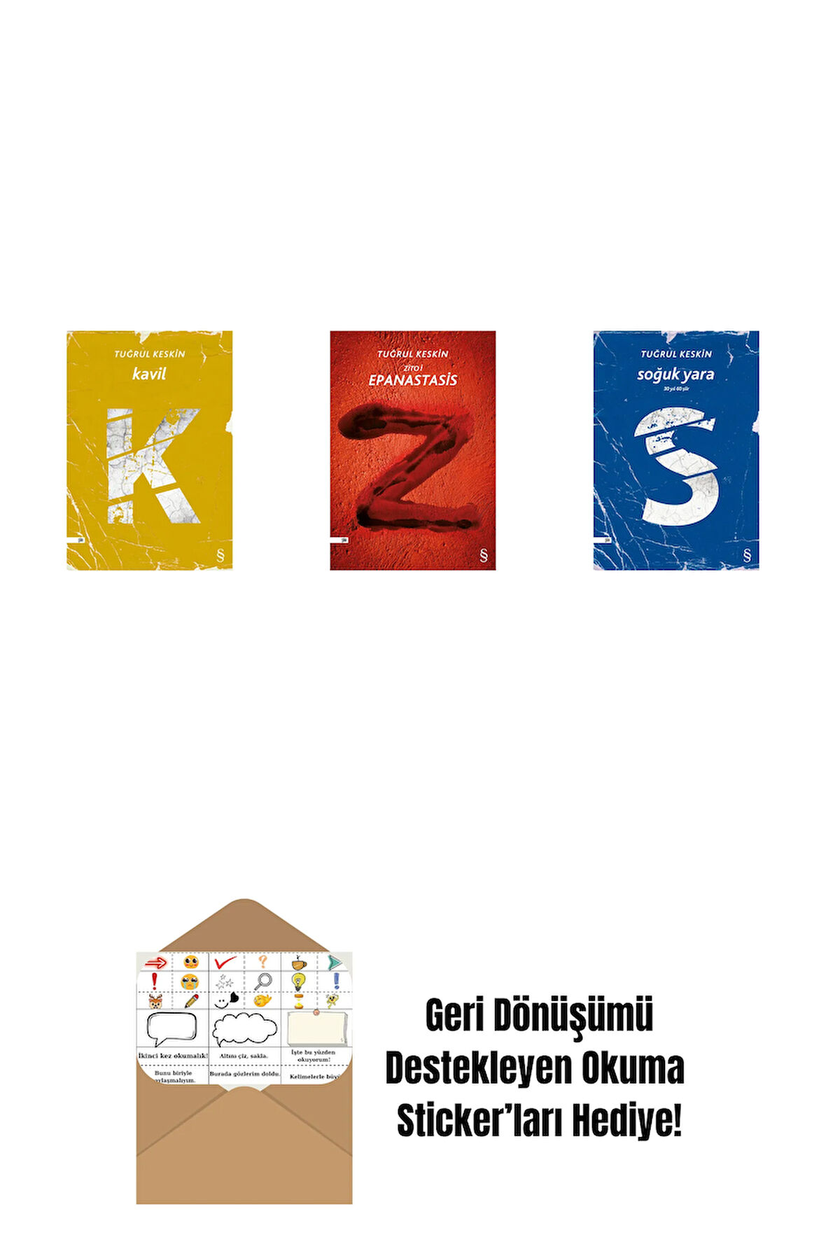 Kavil + Zito İ Epanastasis - Yaşasın İsyan + Soğuk Yara + Okuma Sticker'ları