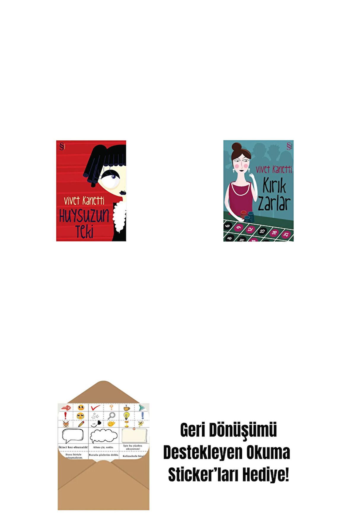 Huysuzun Teki + Kırık Zarlar + Okuma Sticker'ları