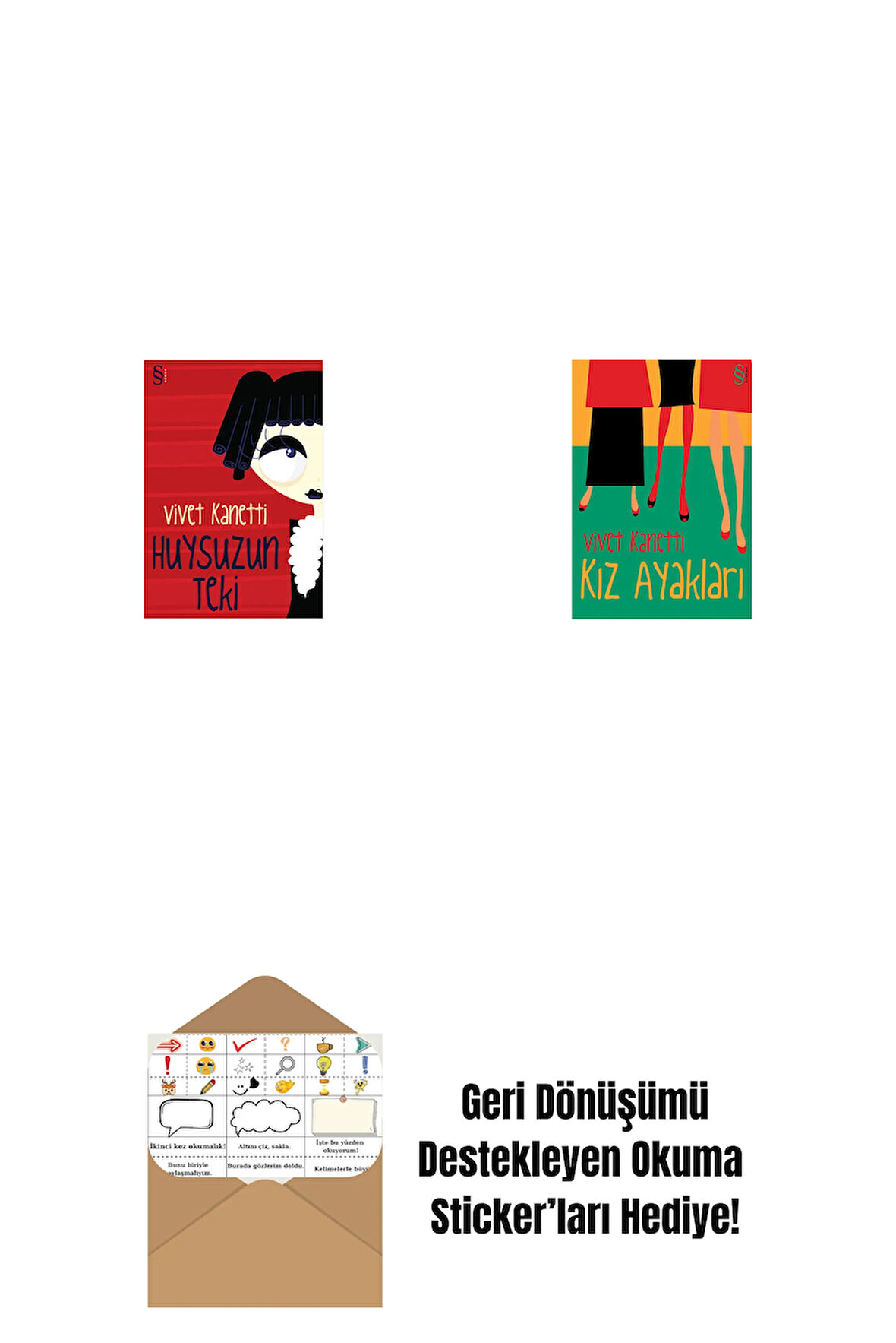 Huysuzun Teki + Kız Ayakları + Okuma Sticker'ları