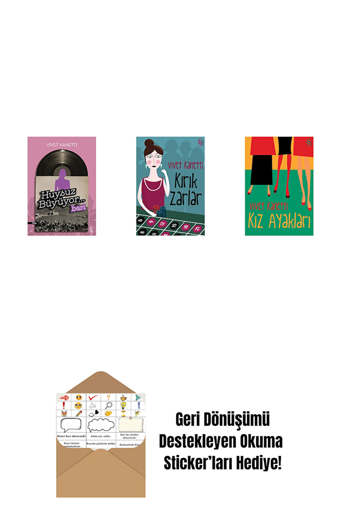 Huysuz Büyüyor... + Kırık Zarlar + Kız Ayakları + Okuma Sticker'ları