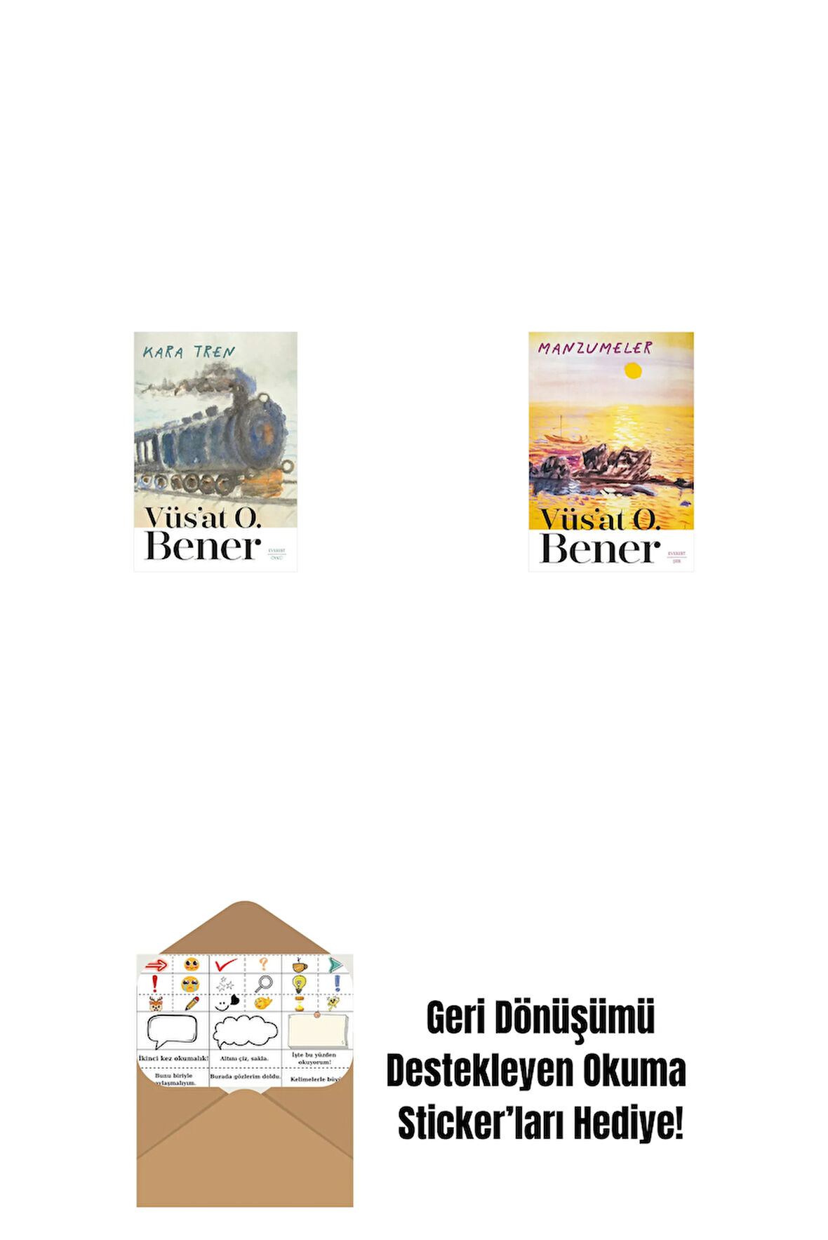 Kara Tren + Manzumeler + Okuma Sticker'ları
