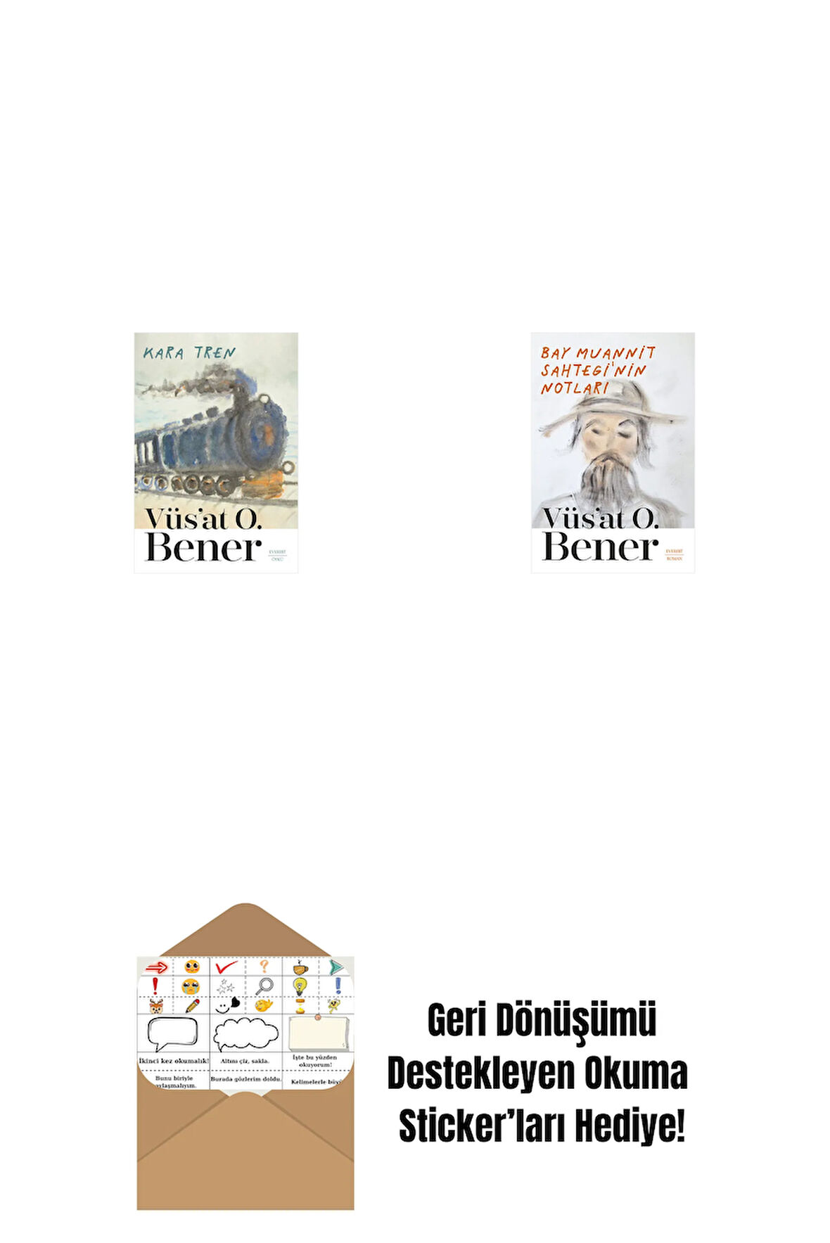Kara Tren + Bay Muannit Sahtegi'nin Notları + Okuma Sticker'ları