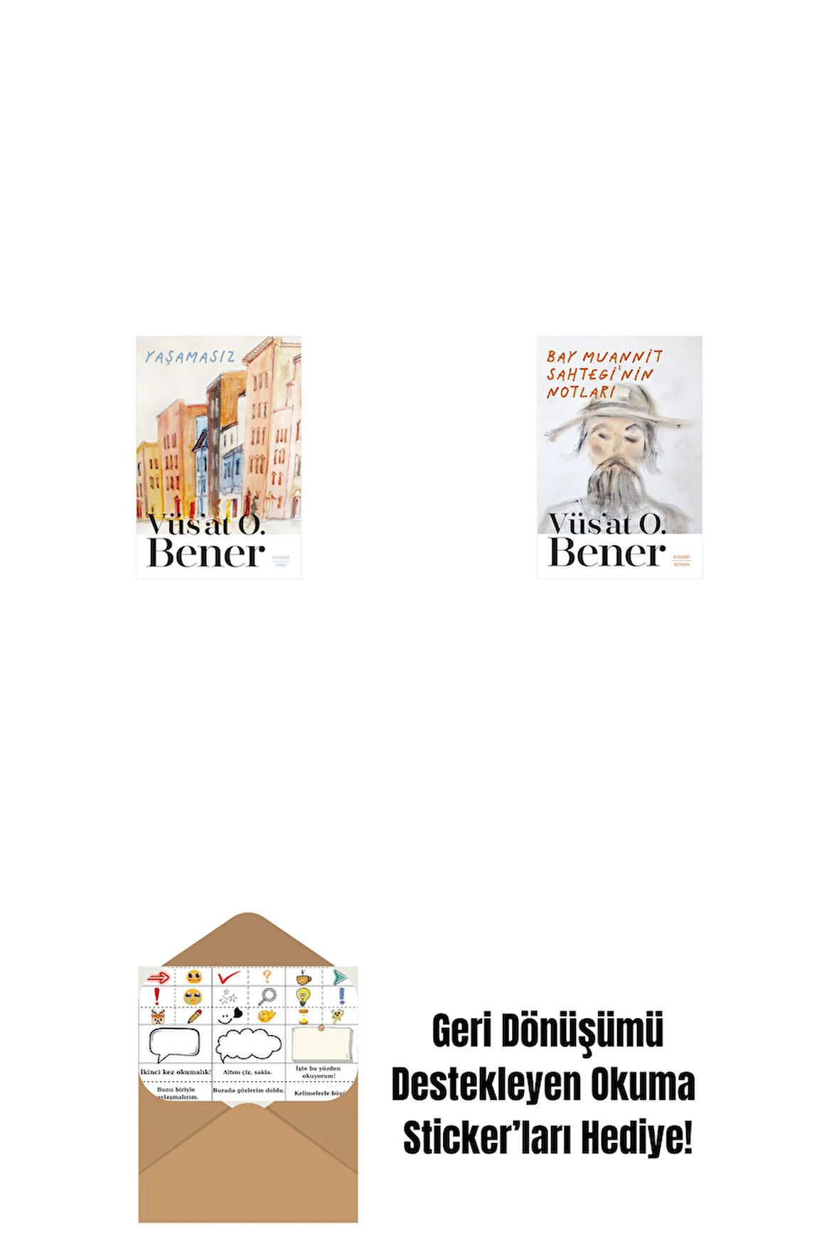 Yaşamasız + Bay Muannit Sahtegi'nin Notları + Okuma Sticker'ları