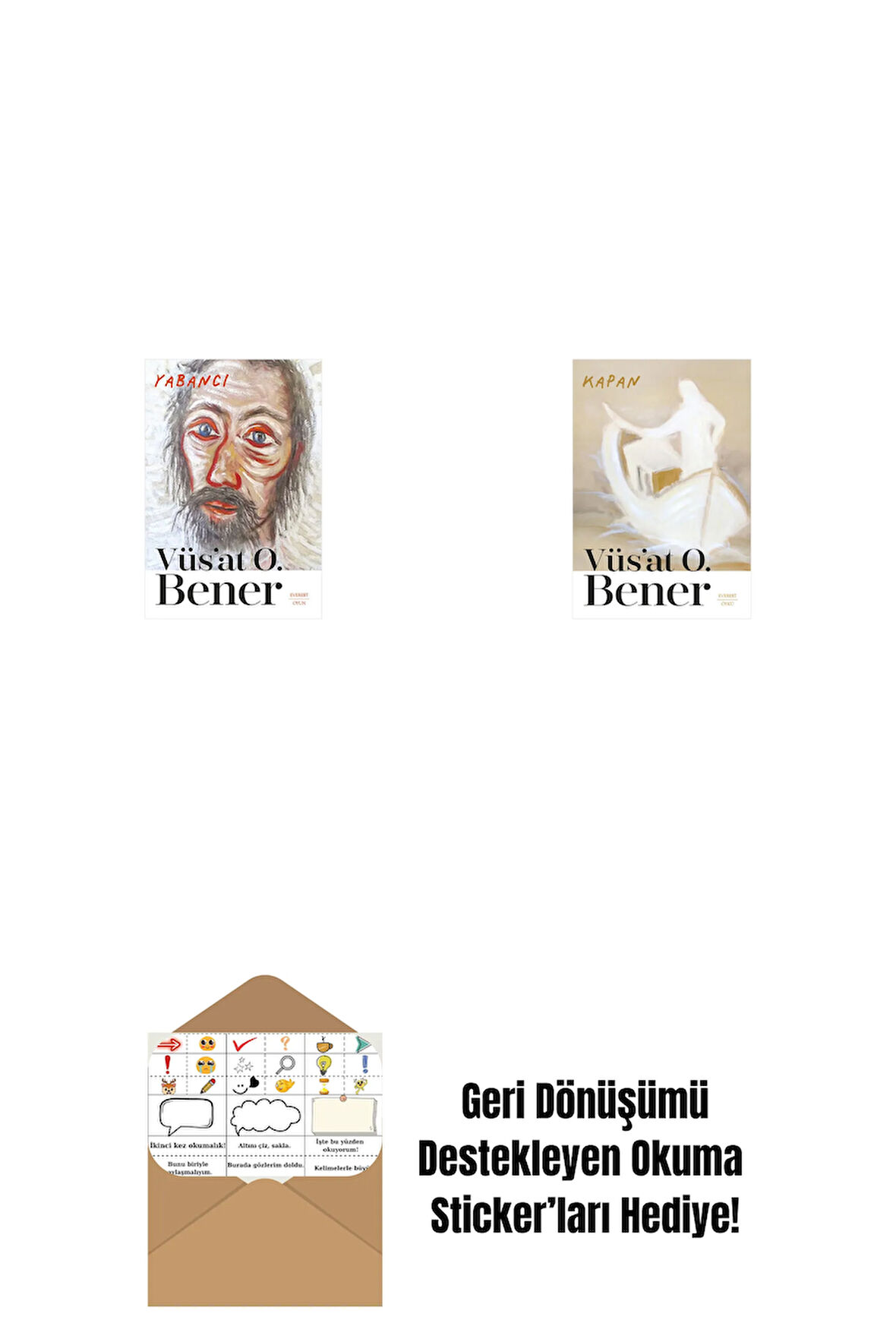 Yabancı + Kapan + Okuma Sticker'ları
