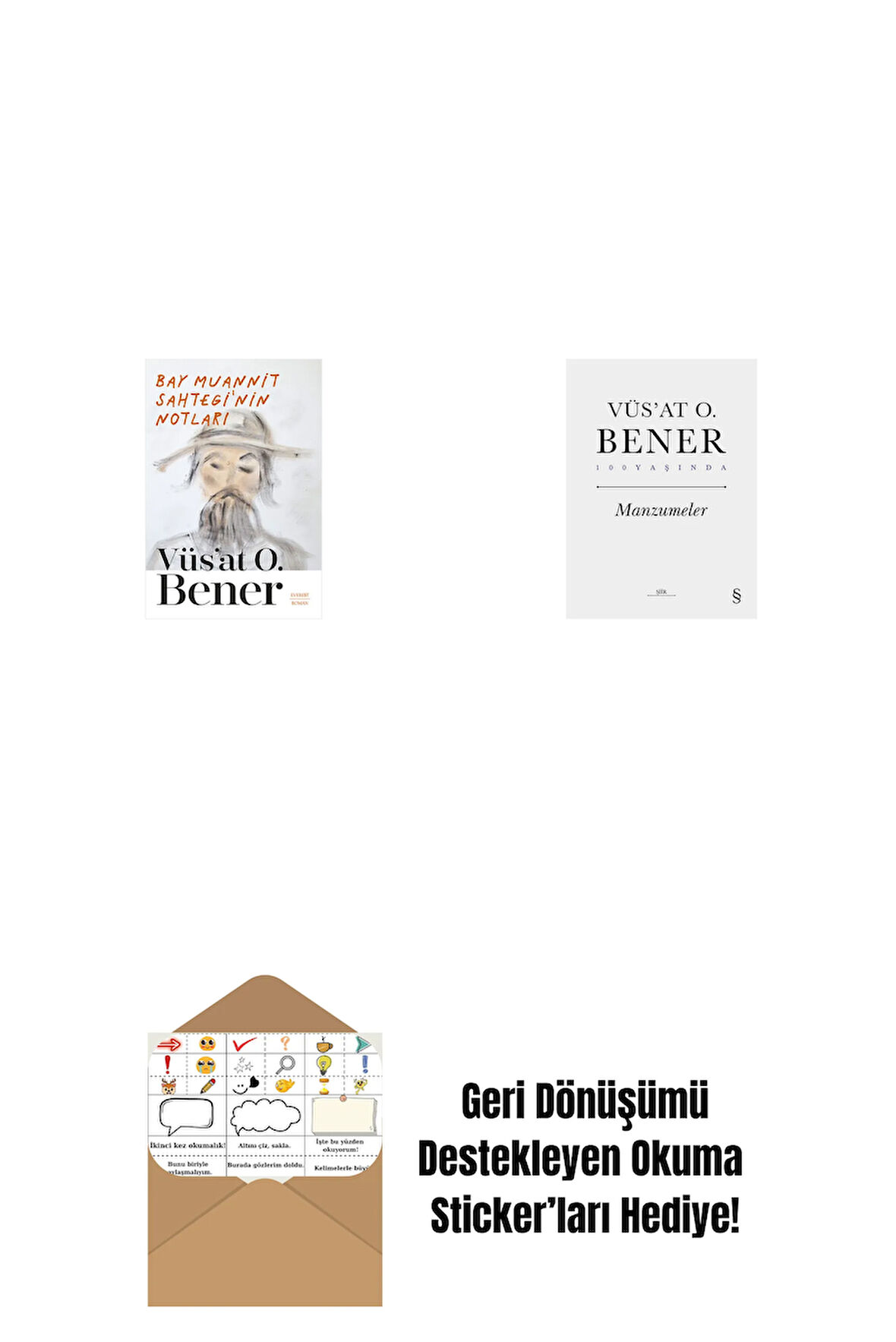 Bay Muannit Sahtegi'nin Notları + Manzumeler (Ciltli) + Okuma Sticker'ları
