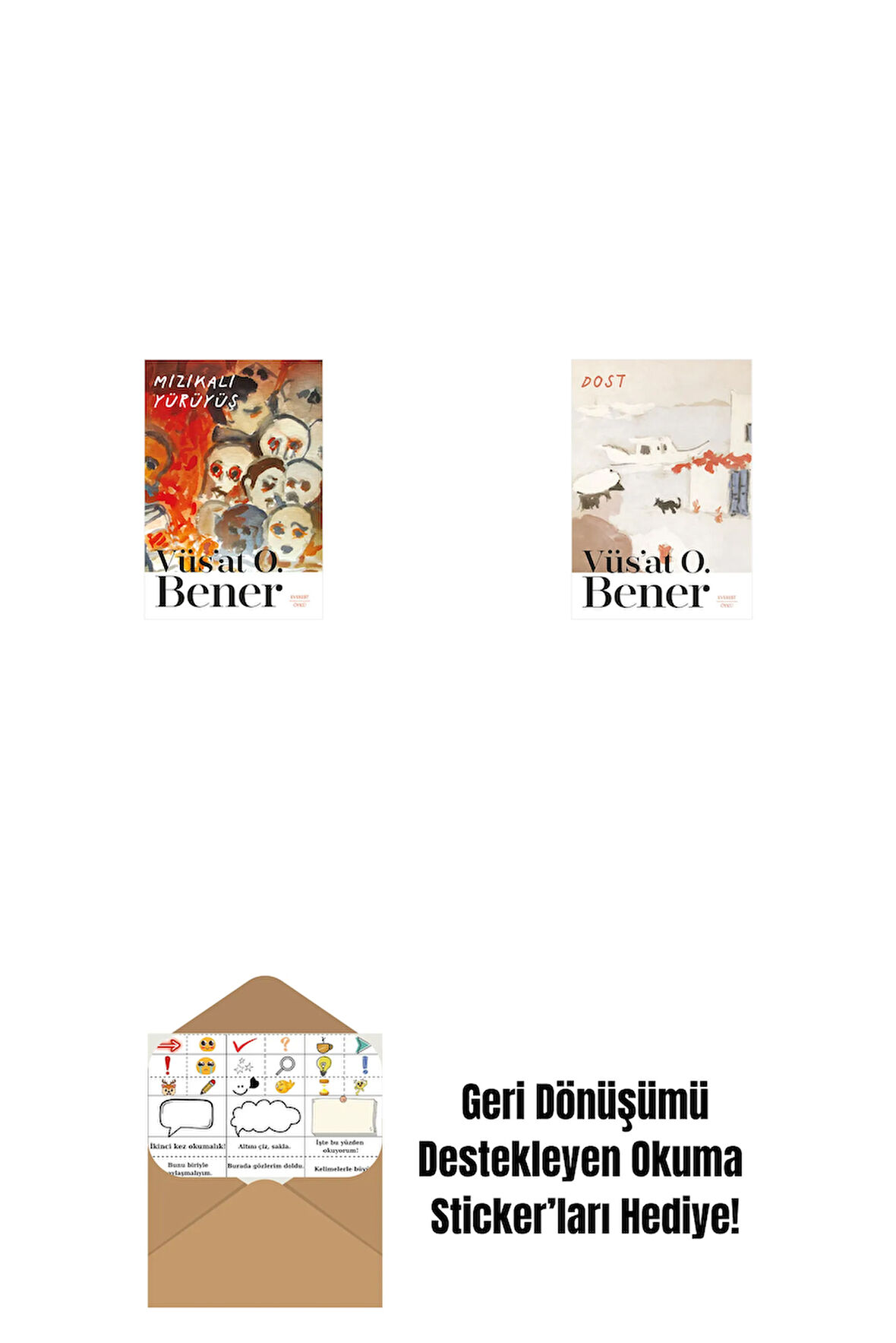 Mızıkalı Yürüyüş + Dost + Okuma Sticker'ları