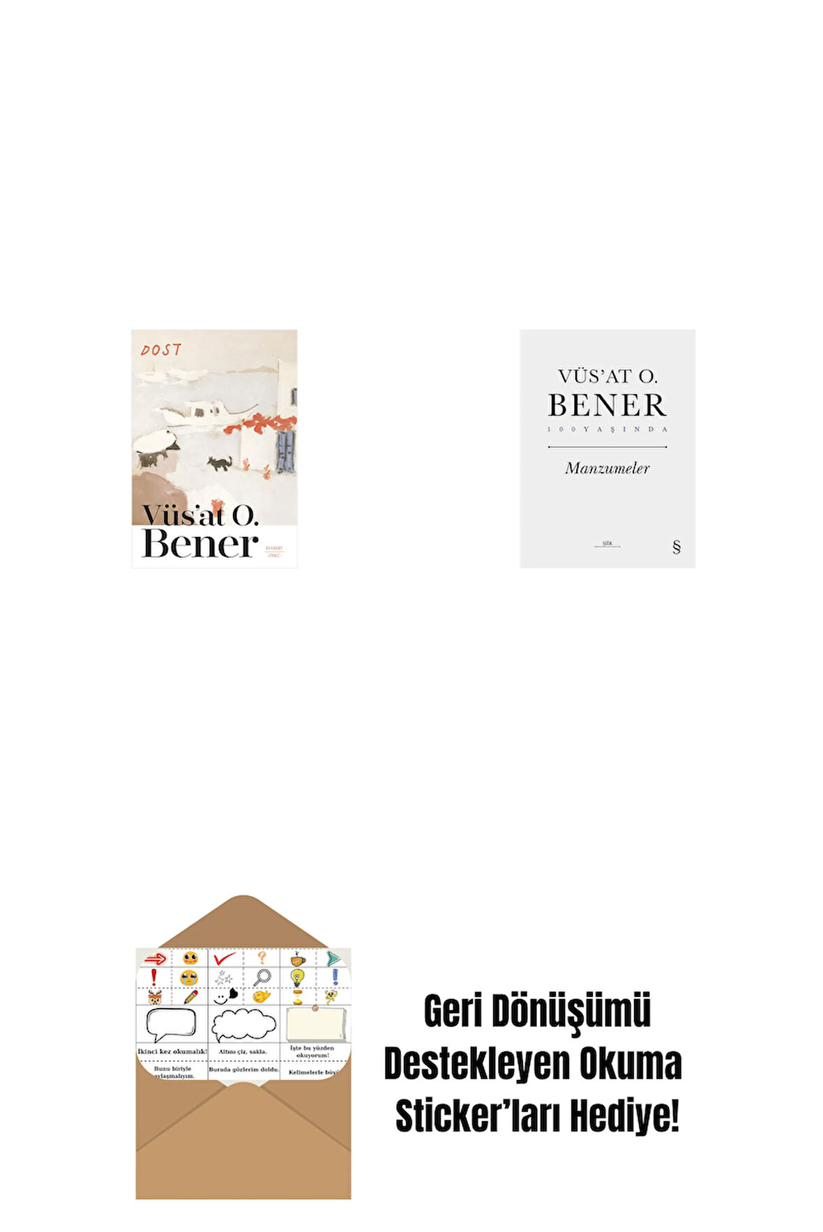 Dost + Manzumeler (Ciltli) + Okuma Sticker'ları