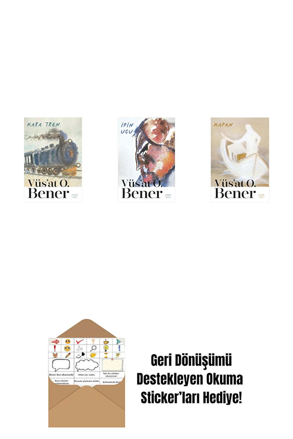 Kara Tren + İpin Ucu + Kapan + Okuma Sticker'ları