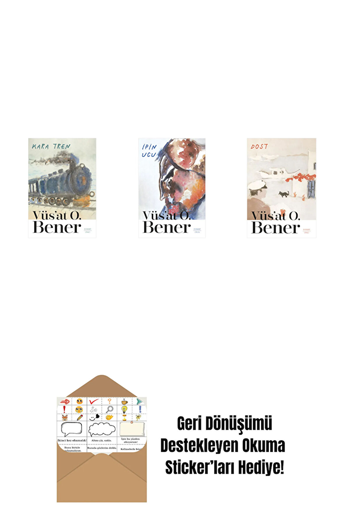 Kara Tren + İpin Ucu + Dost + Okuma Sticker'ları