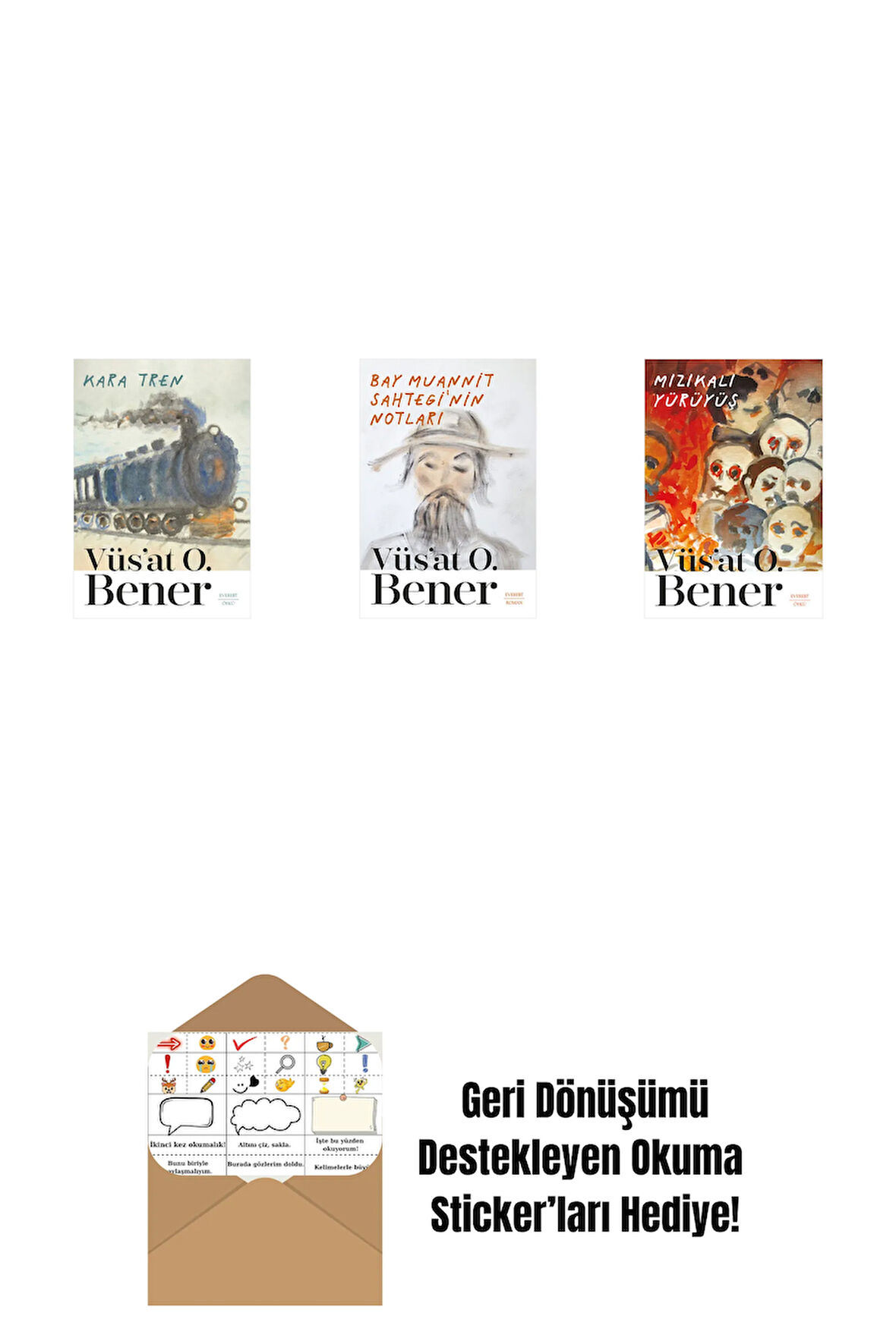 Kara Tren + Bay Muannit Sahtegi'nin Notları + Mızıkalı Yürüyüş + Okuma Sticker'ları