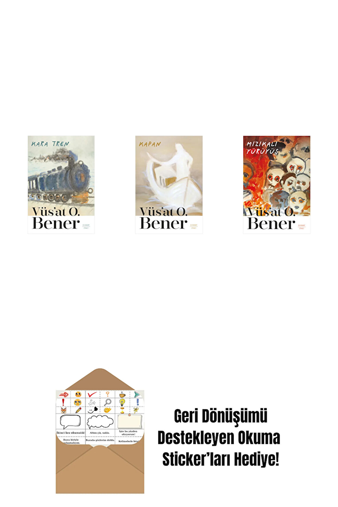 Kara Tren + Kapan + Mızıkalı Yürüyüş + Okuma Sticker'ları