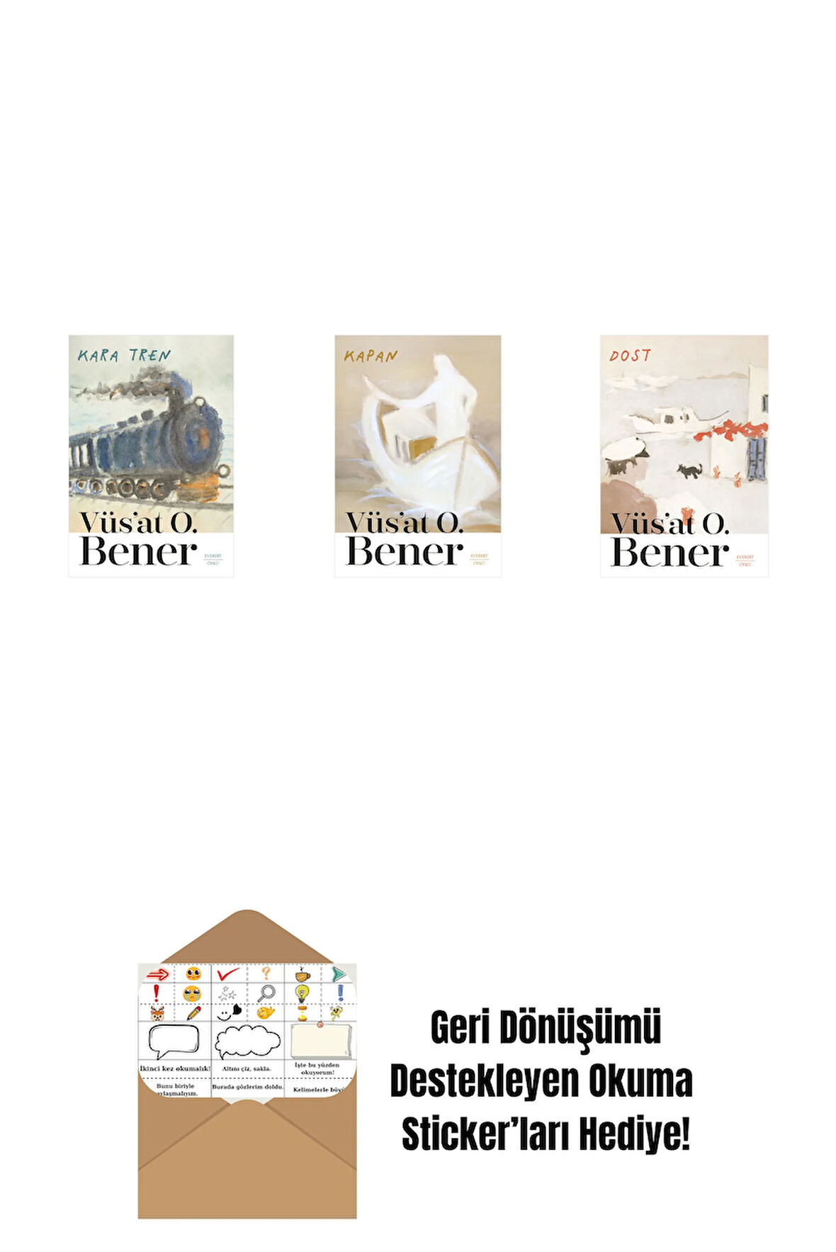 Kara Tren + Kapan + Dost + Okuma Sticker'ları