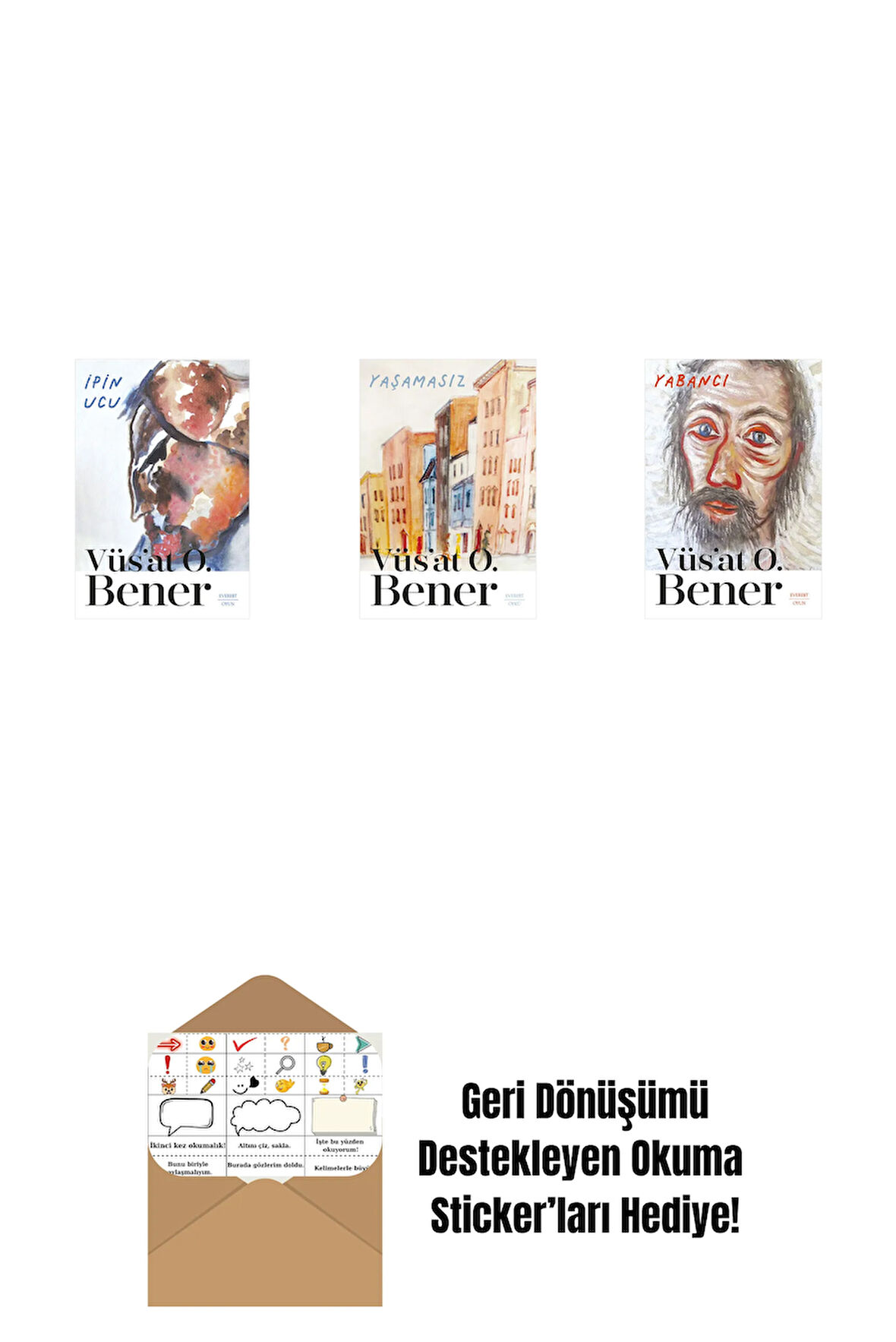 İpin Ucu + Yaşamasız + Yabancı + Okuma Sticker'ları