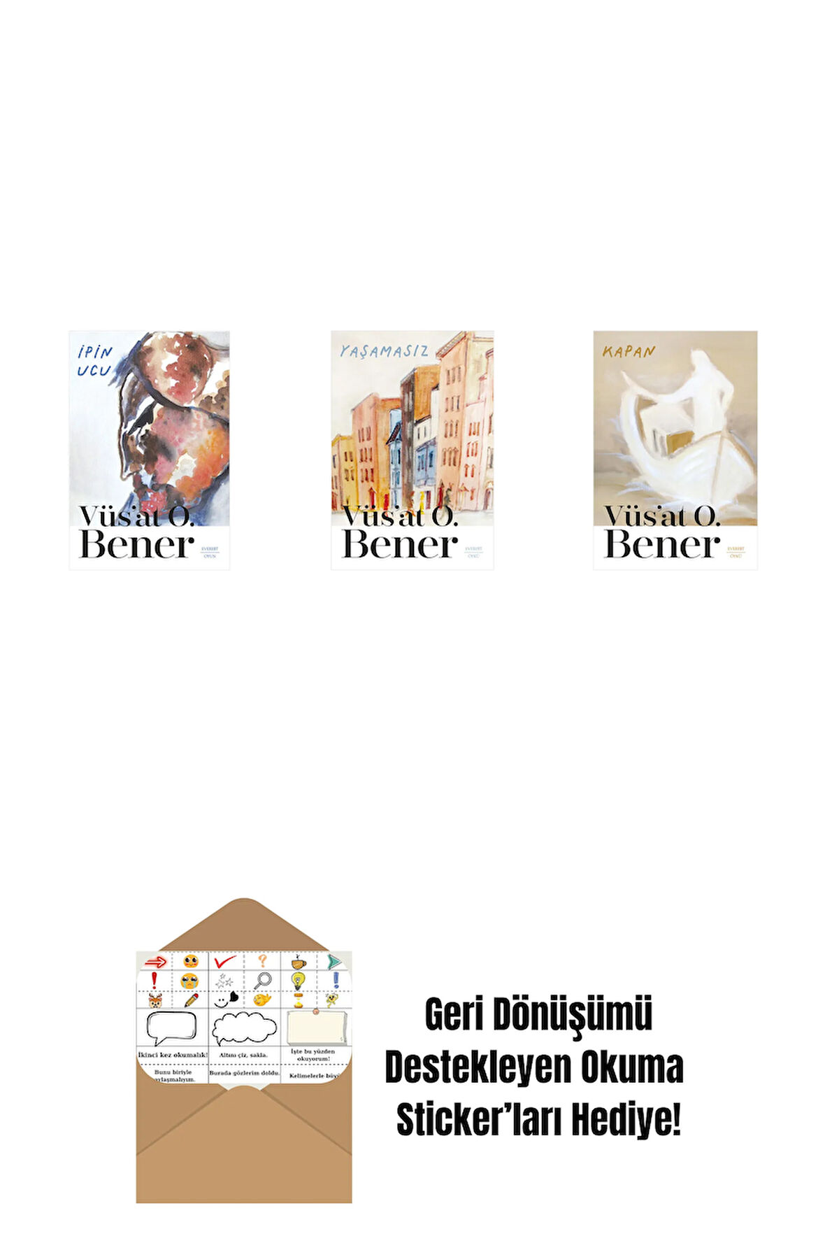 İpin Ucu + Yaşamasız + Kapan + Okuma Sticker'ları