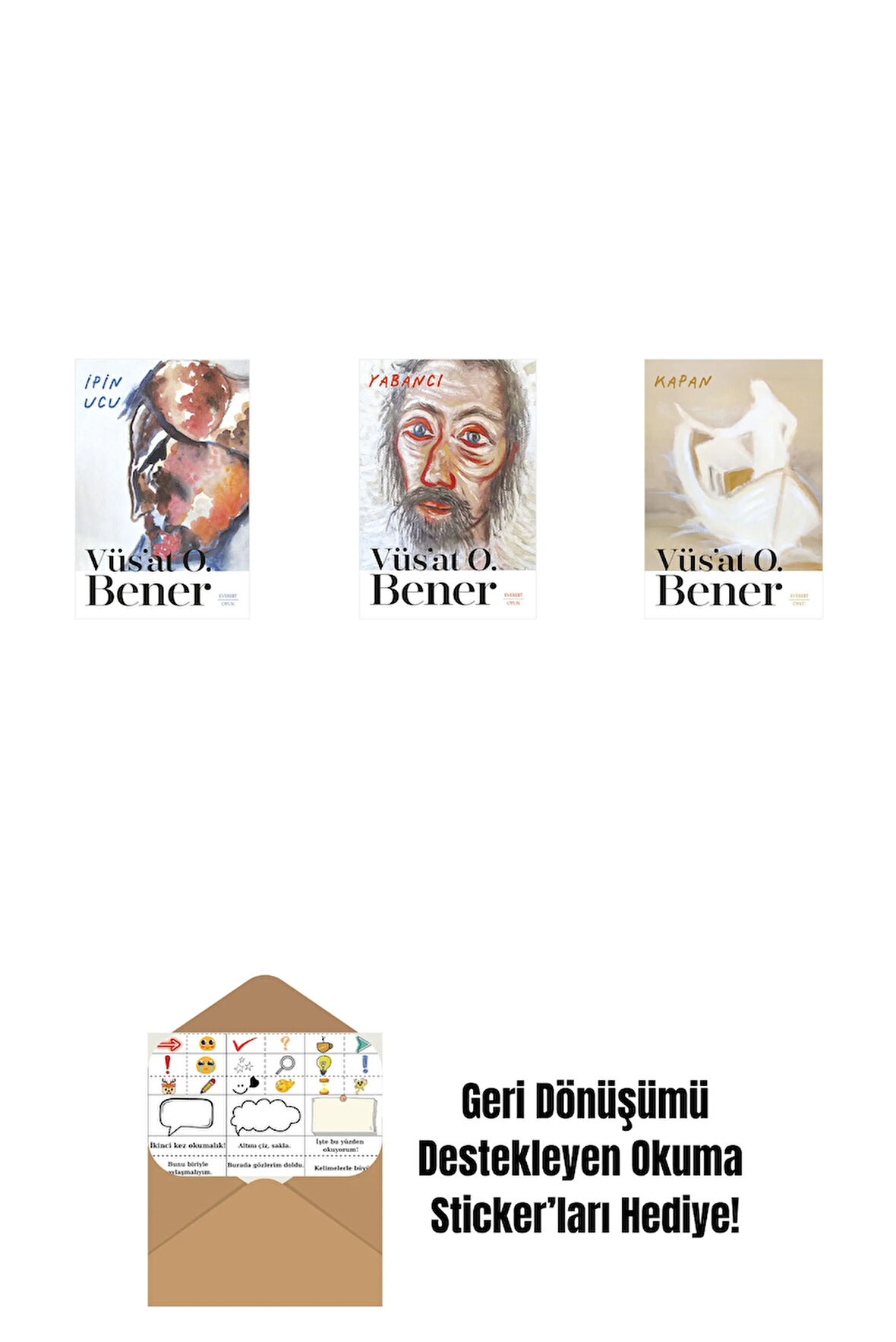 İpin Ucu + Yabancı + Kapan + Okuma Sticker'ları