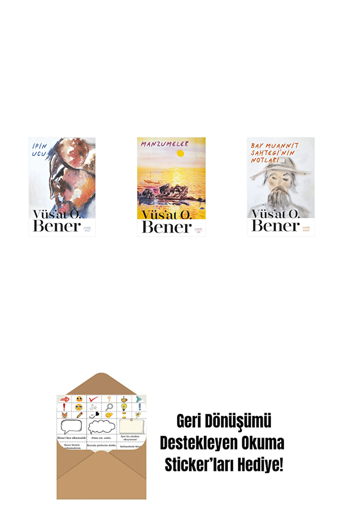 İpin Ucu + Manzumeler + Bay Muannit Sahtegi'nin Notları + Okuma Sticker'ları