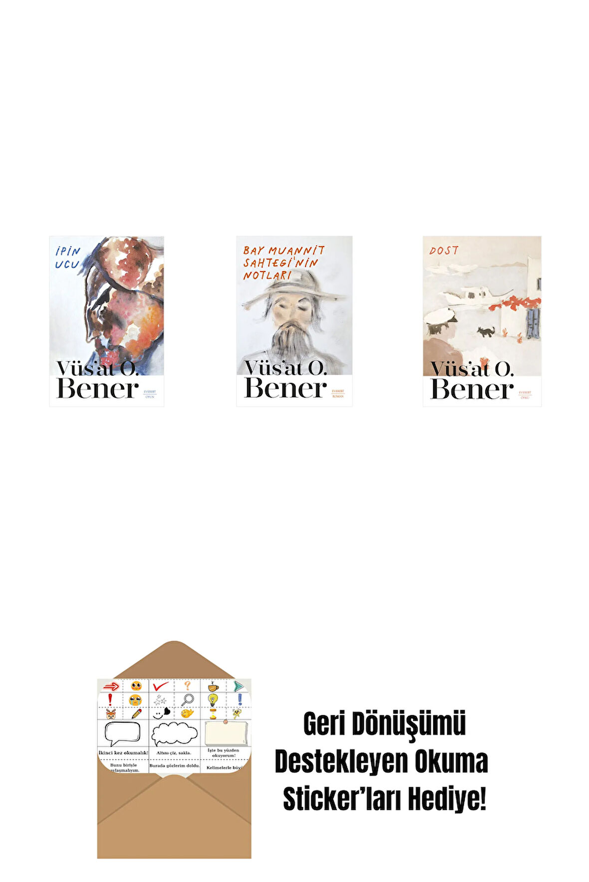 İpin Ucu + Bay Muannit Sahtegi'nin Notları + Dost + Okuma Sticker'ları