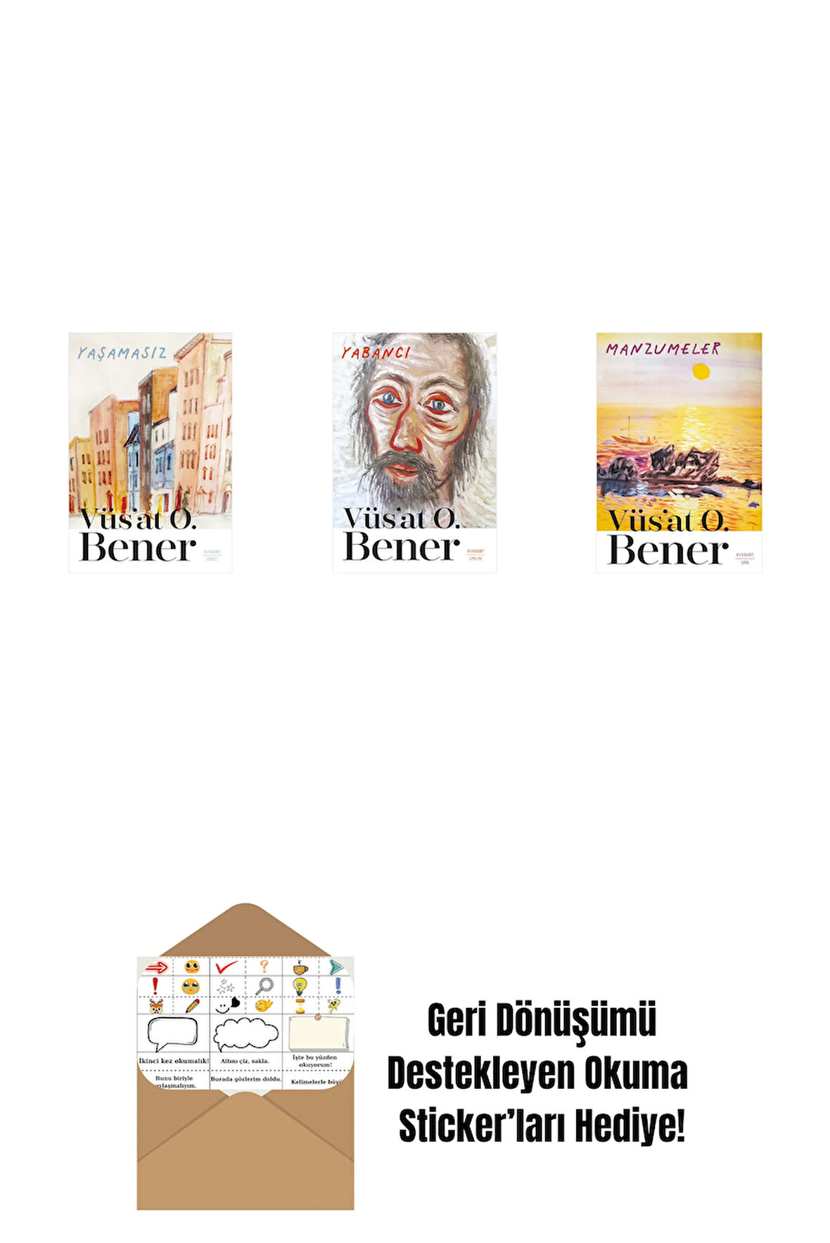 Yaşamasız + Yabancı + Manzumeler + Okuma Sticker'ları