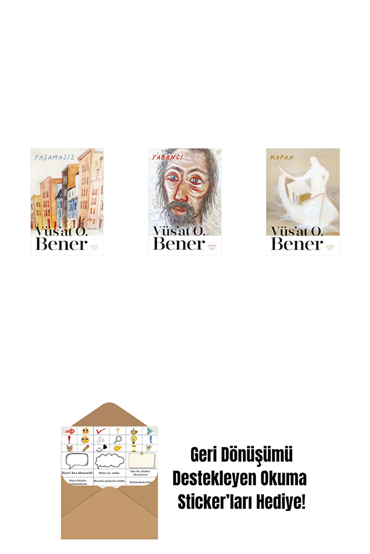 Yaşamasız + Yabancı + Kapan + Okuma Sticker'ları